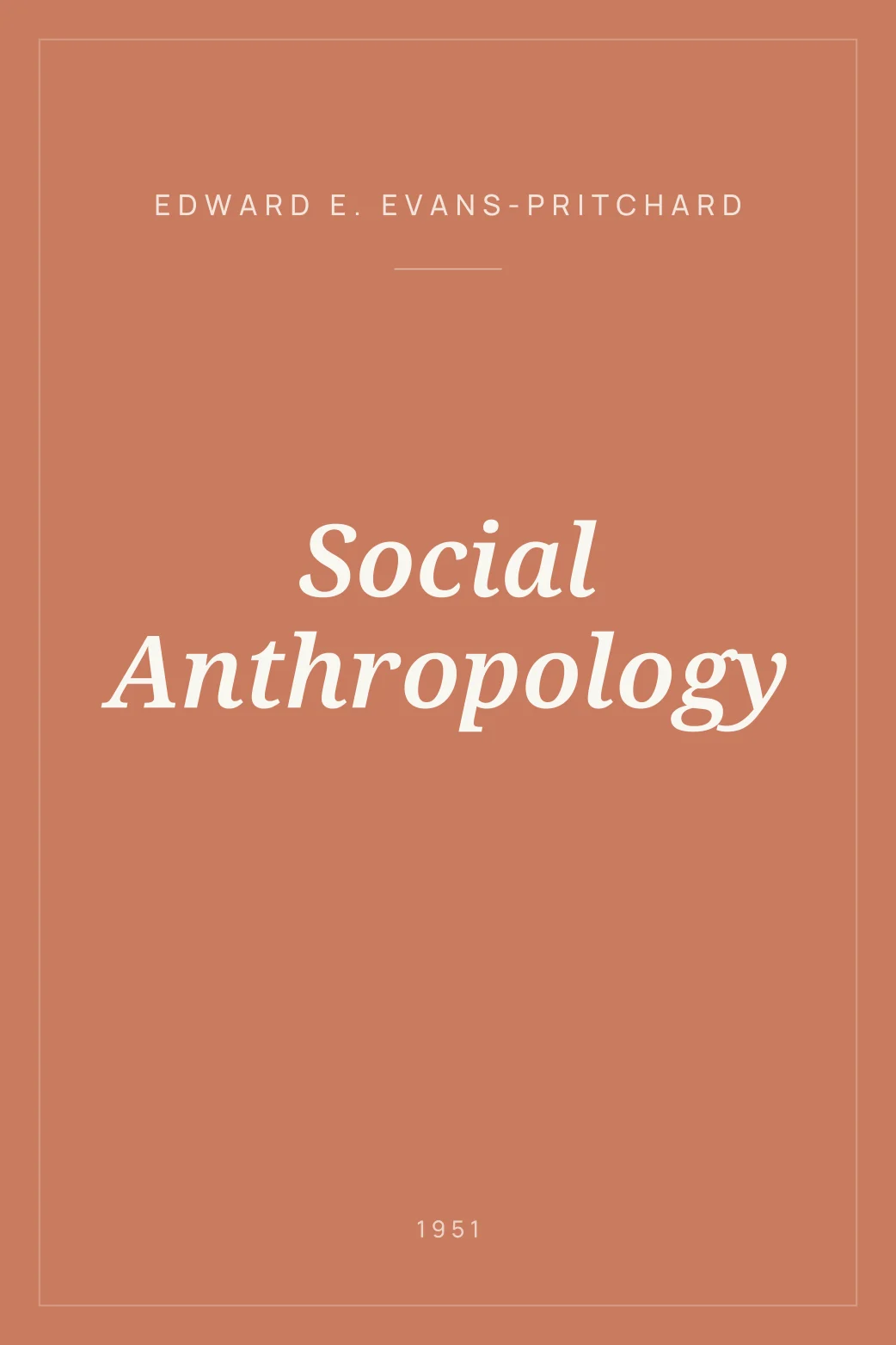 Portada de Social Anthropology
