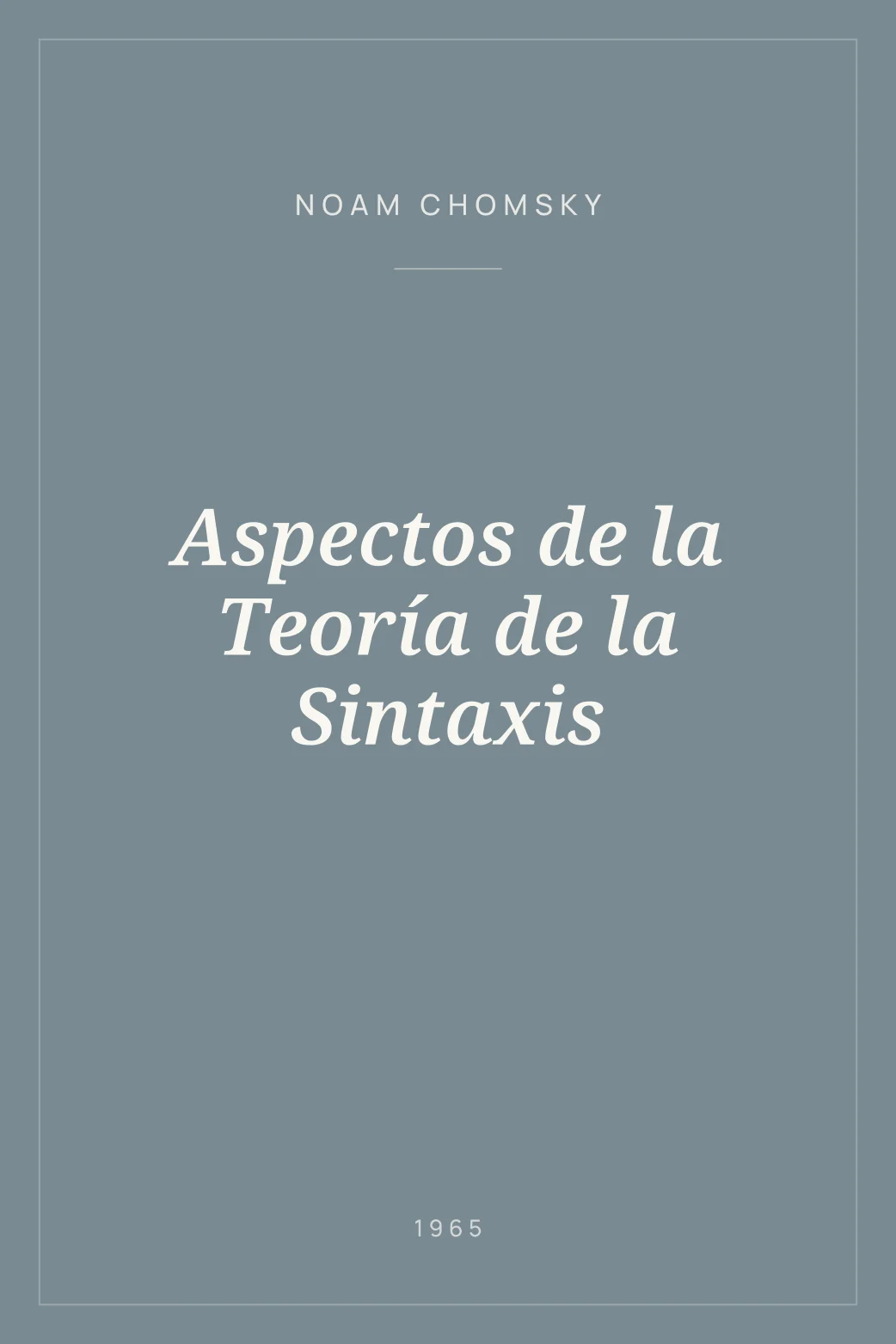 Portada de Aspectos de la Teoría de la Sintaxis