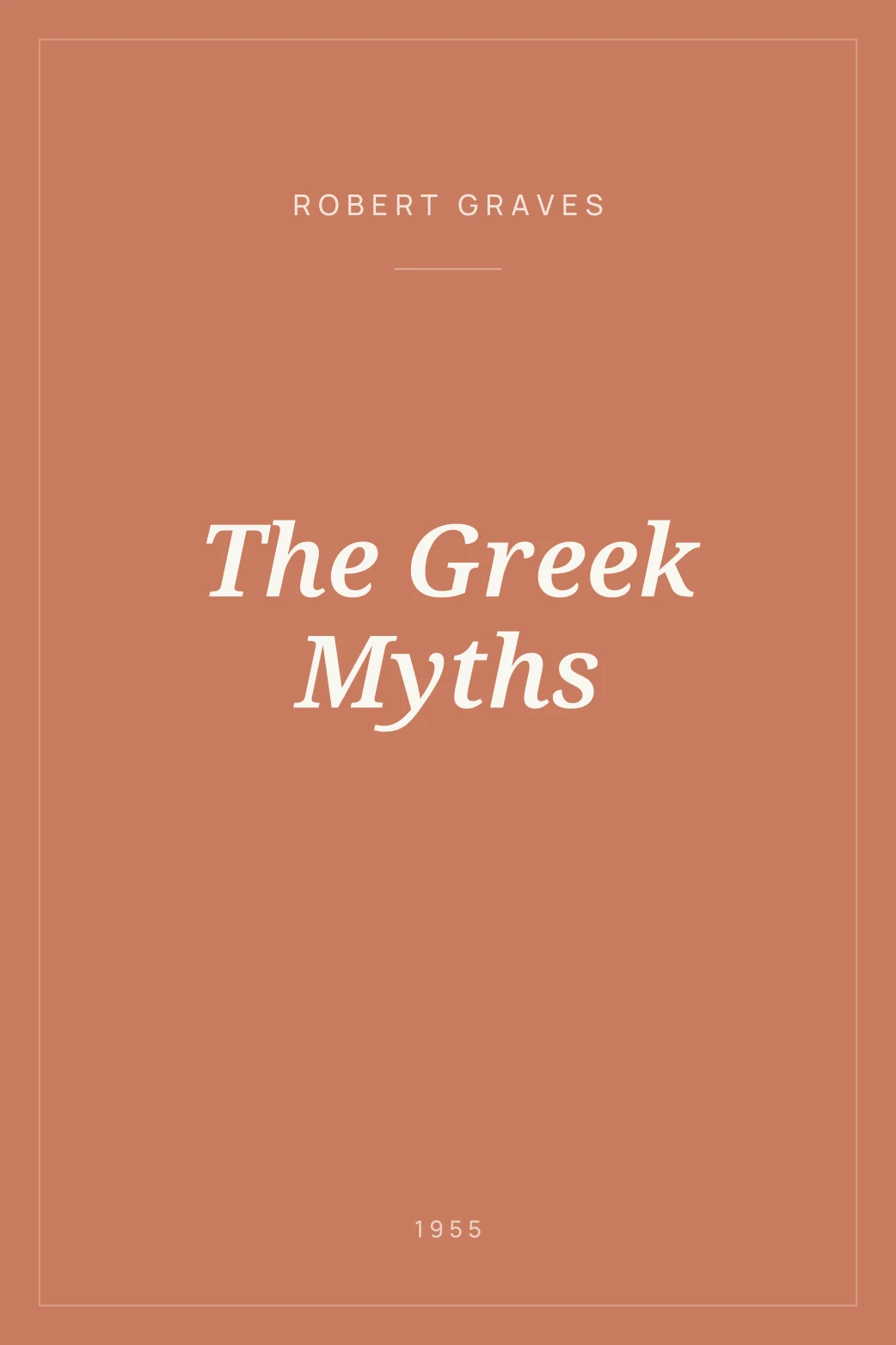 Portada de The Greek Myths