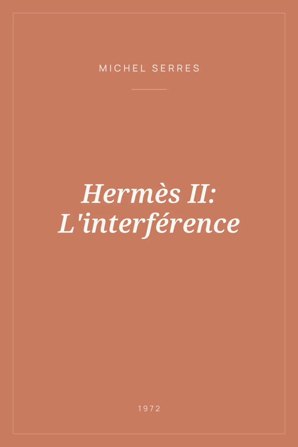 Portada de Hermès II: L'interférence