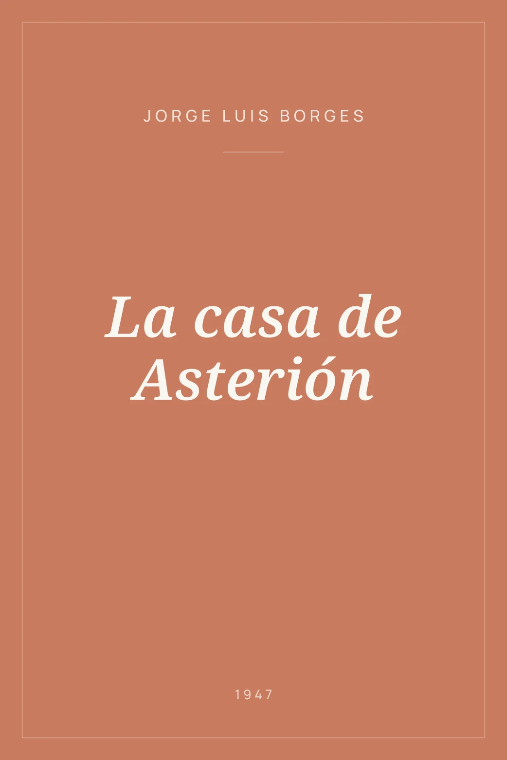 Portada de La casa de Asterión