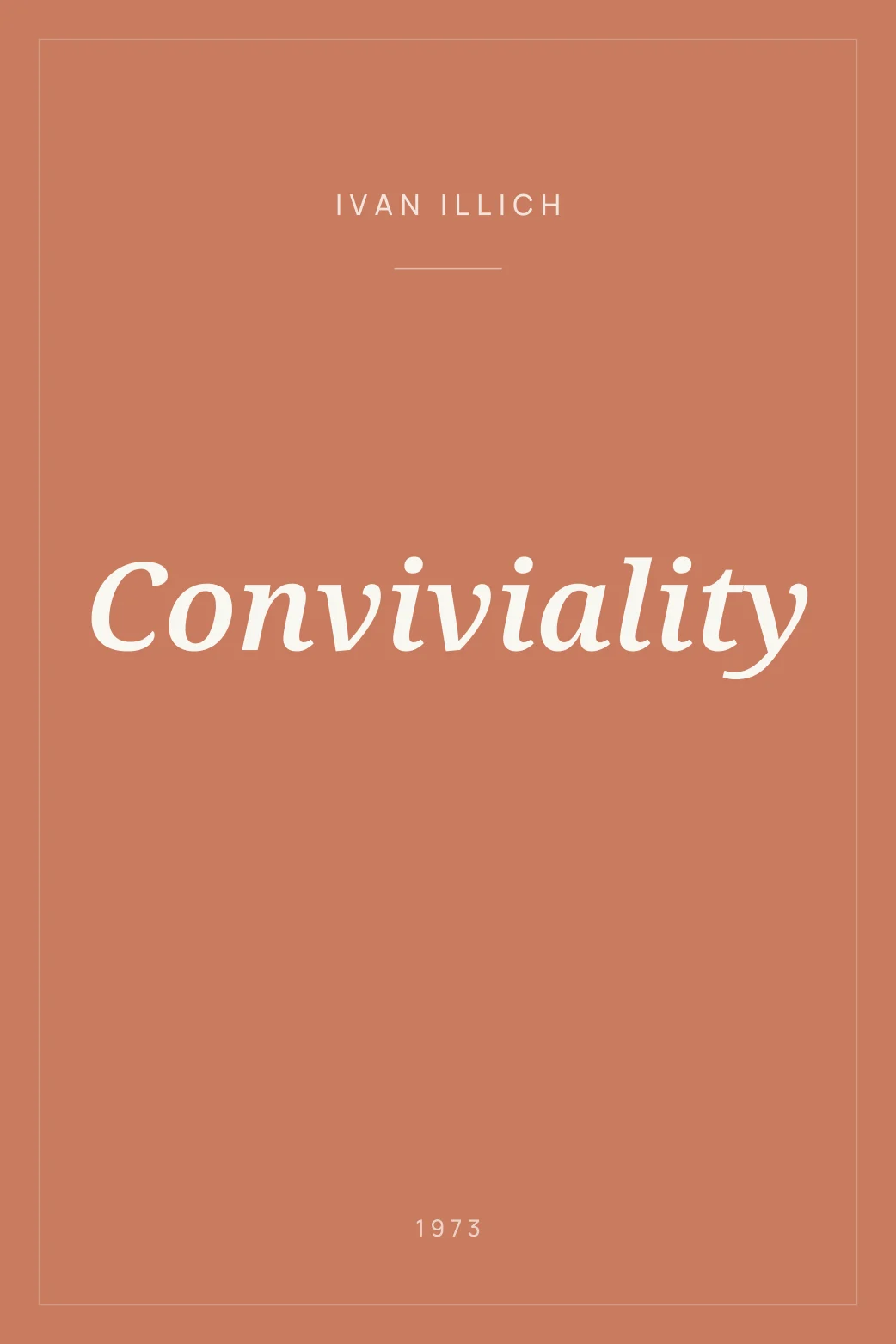 Portada de Conviviality