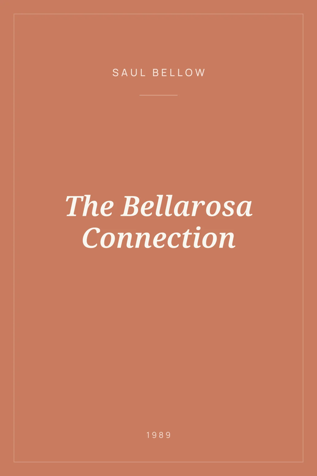 Portada de The Bellarosa Connection