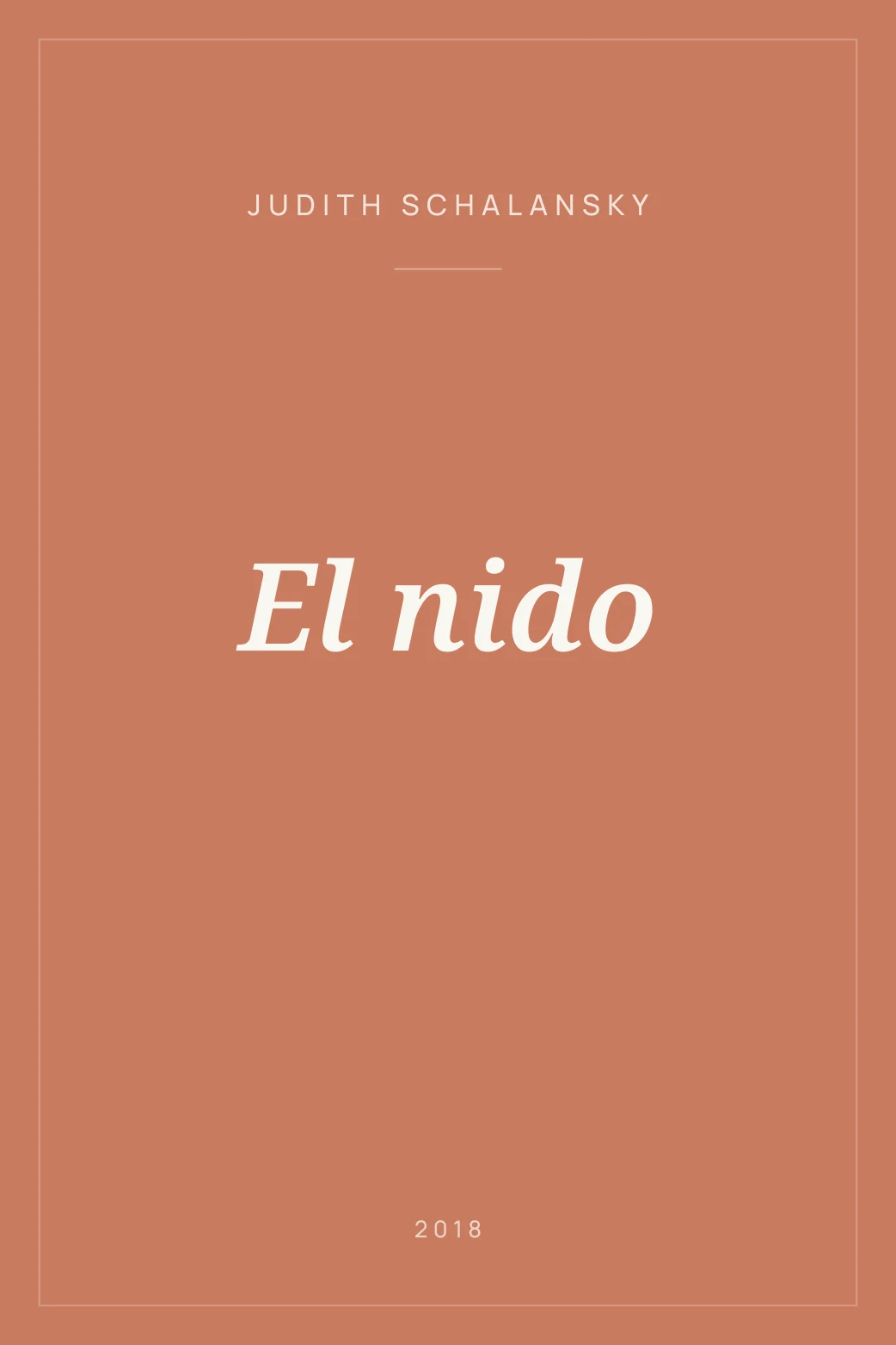 Portada de El nido