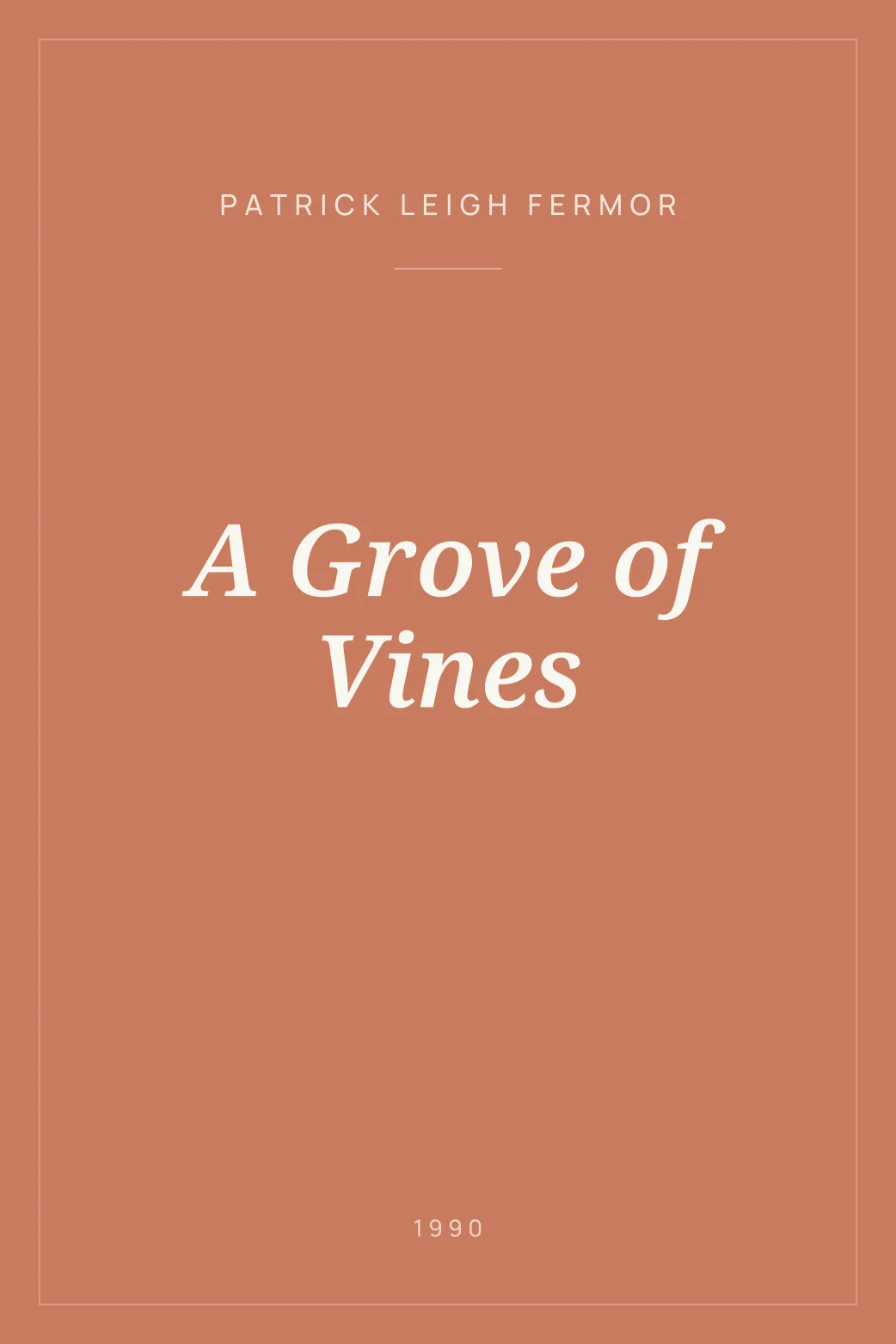 Portada de A Grove of Vines