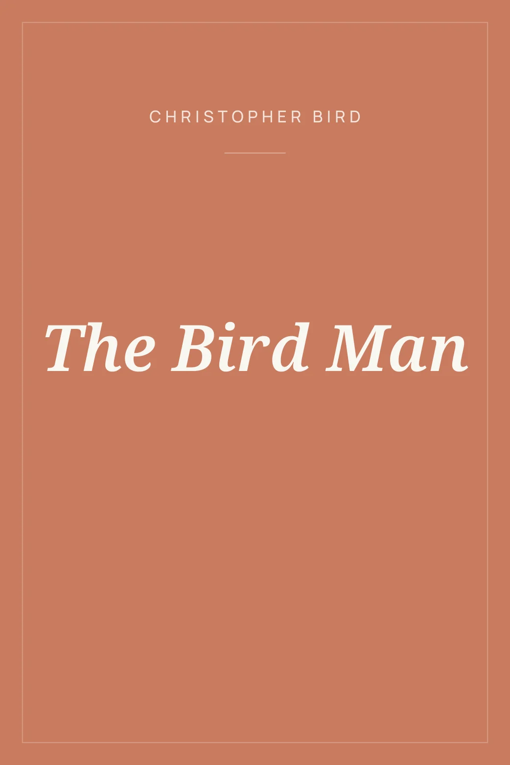 Portada de The Bird Man