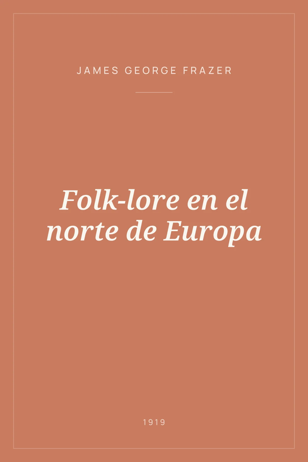 Portada de Folk-lore en el norte de Europa