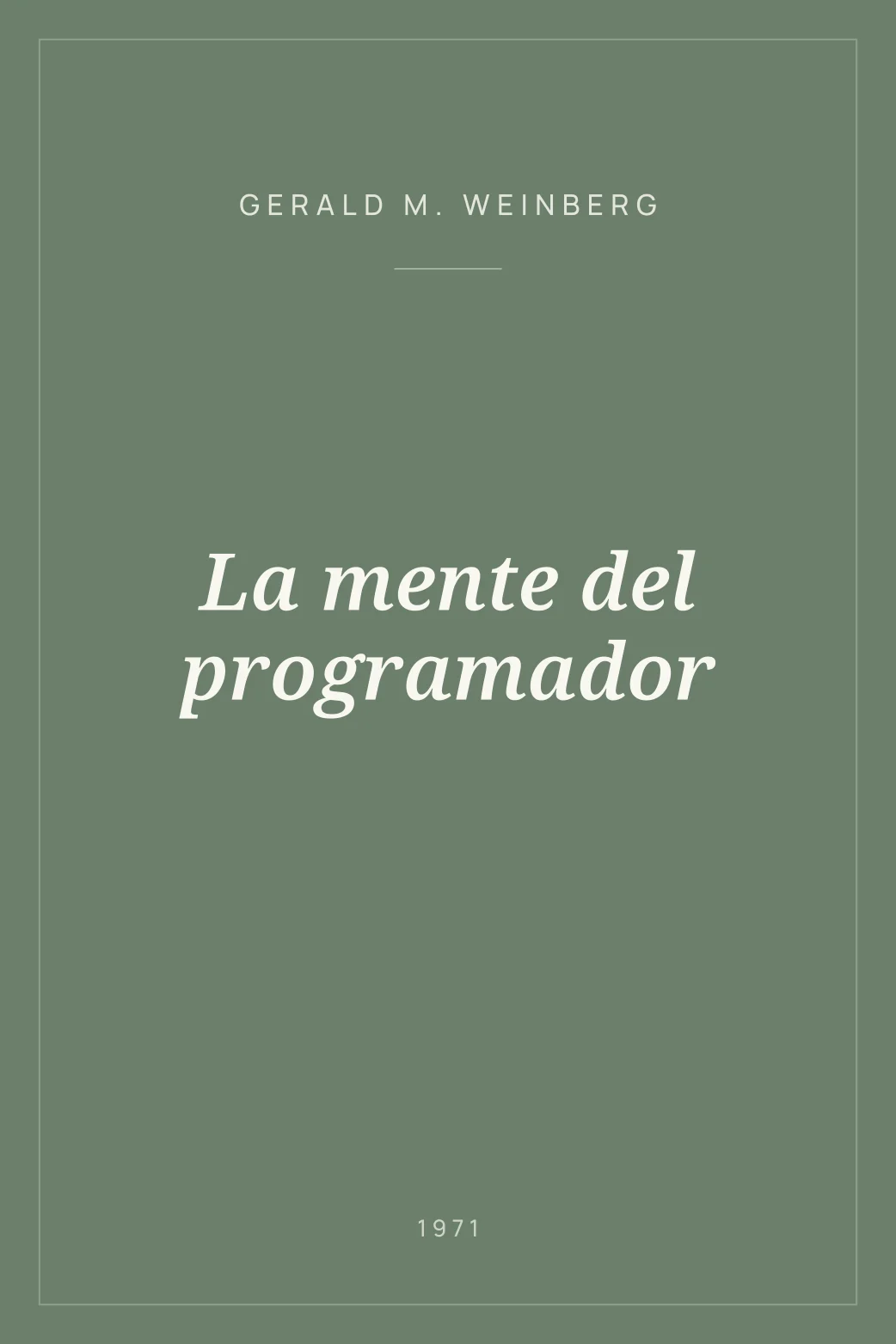 Portada de La mente del programador
