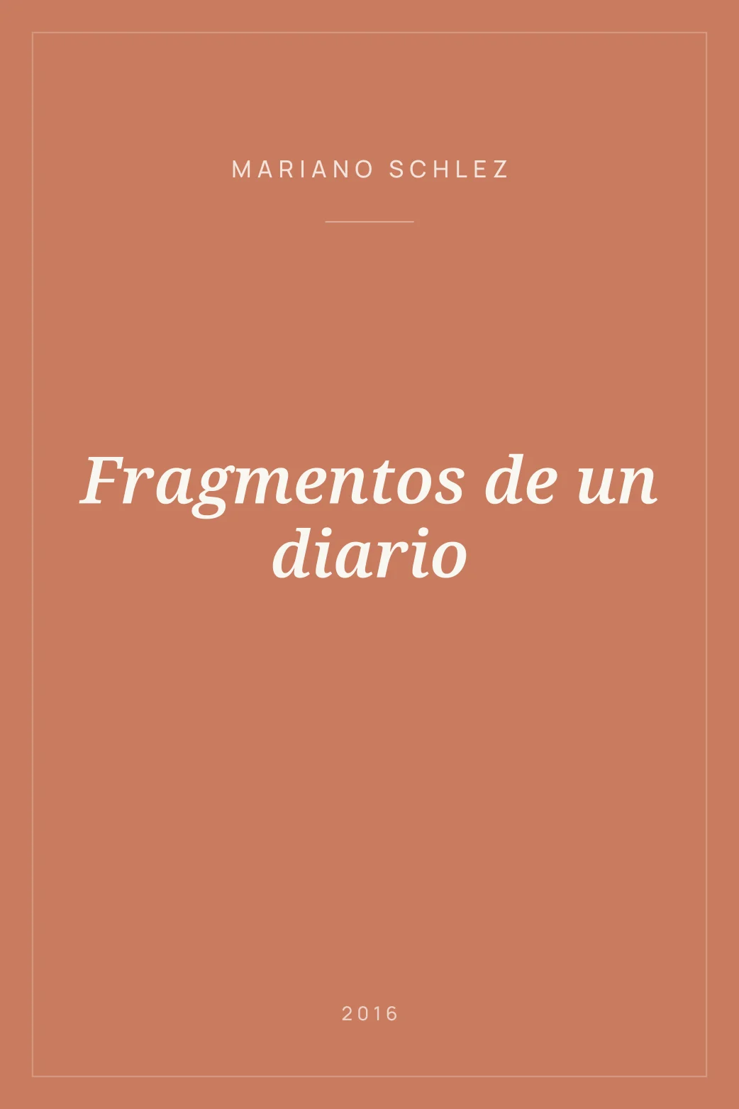 Portada de Fragmentos de un diario