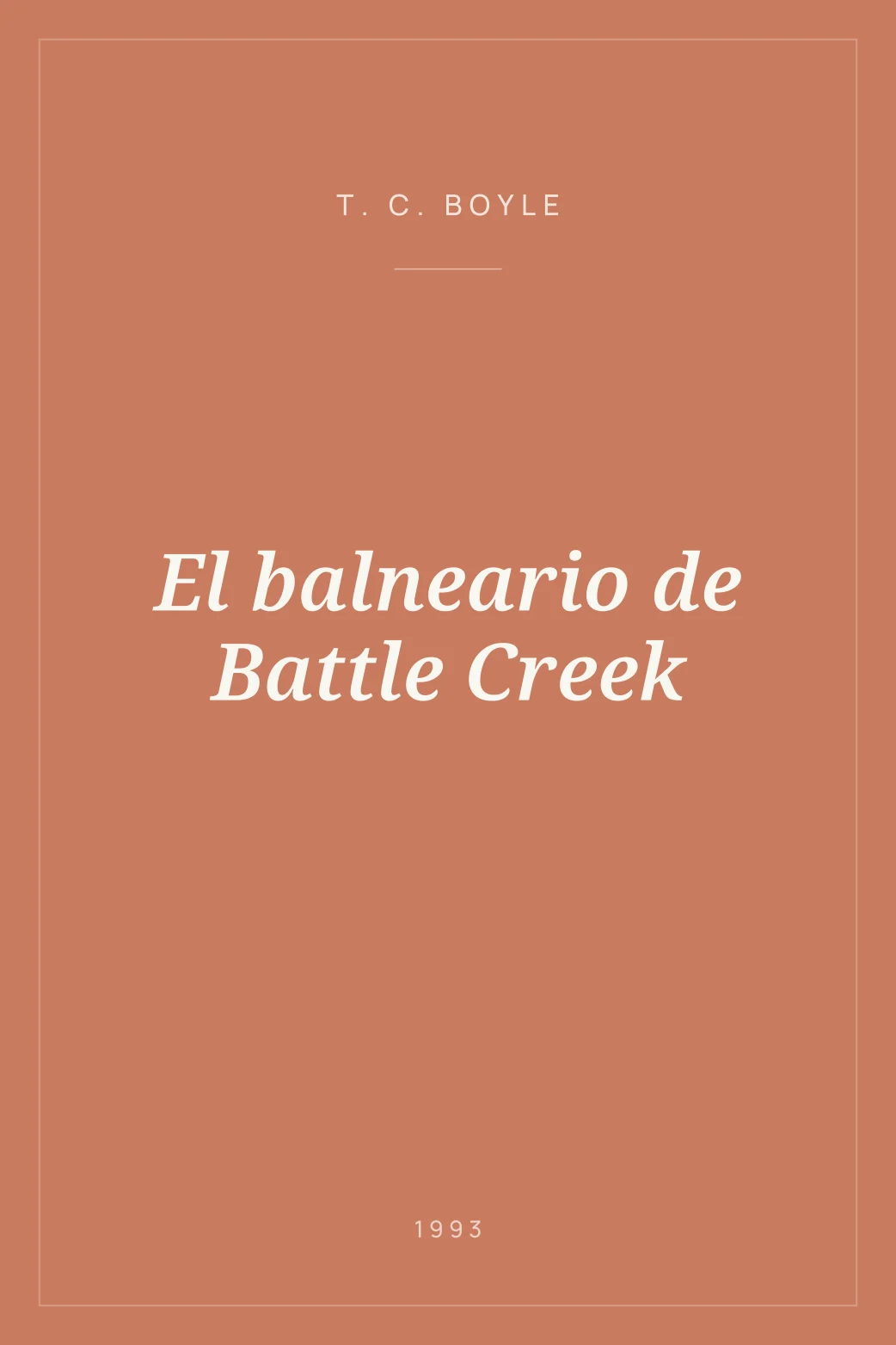 Portada de El balneario de Battle Creek