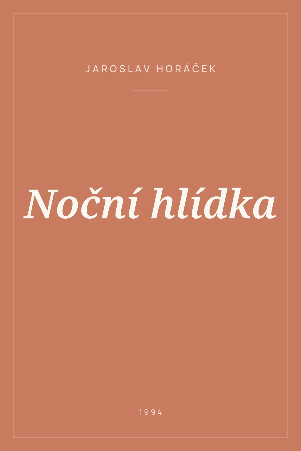 Portada de Noční hlídka