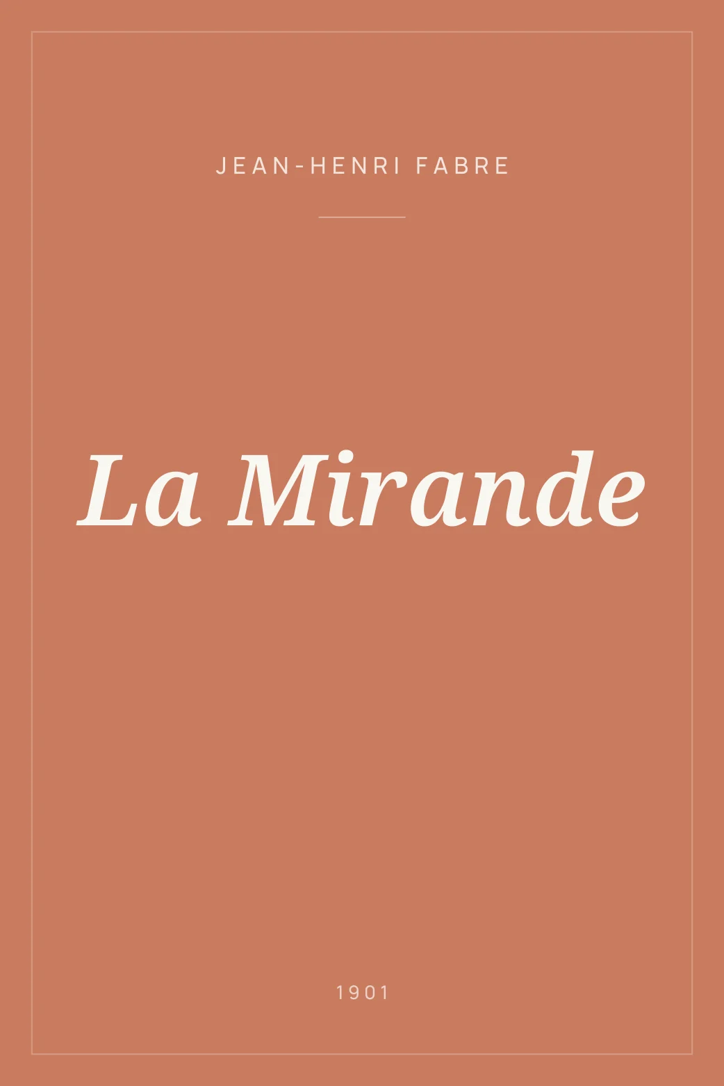 Portada de La Mirande