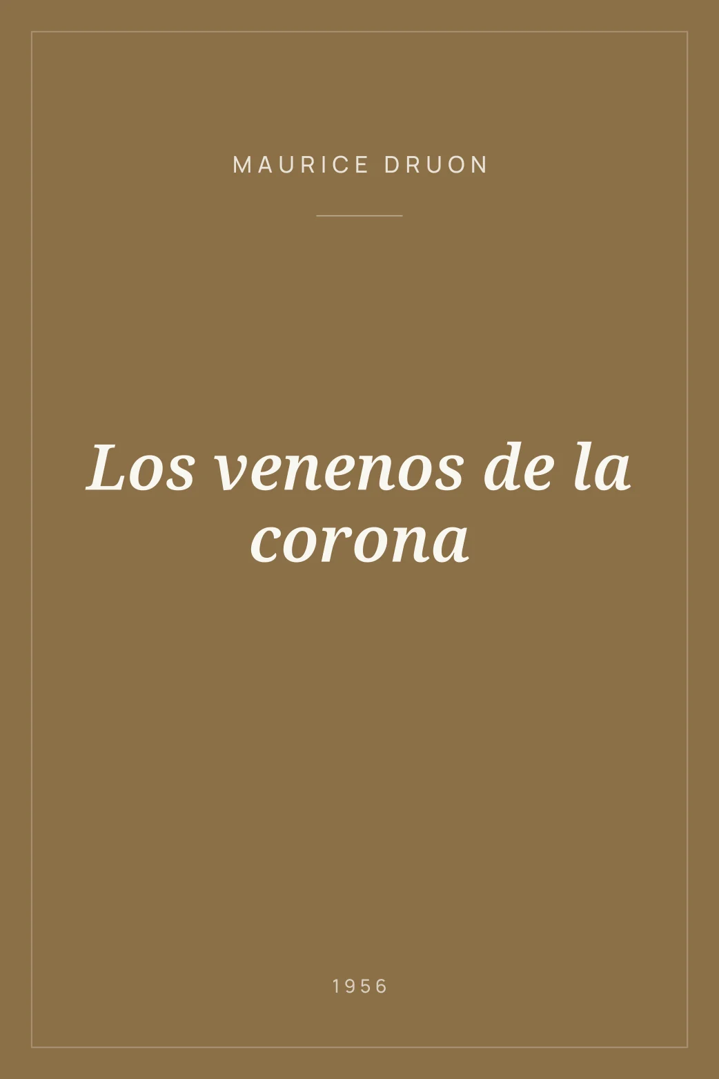 Portada de Los venenos de la corona