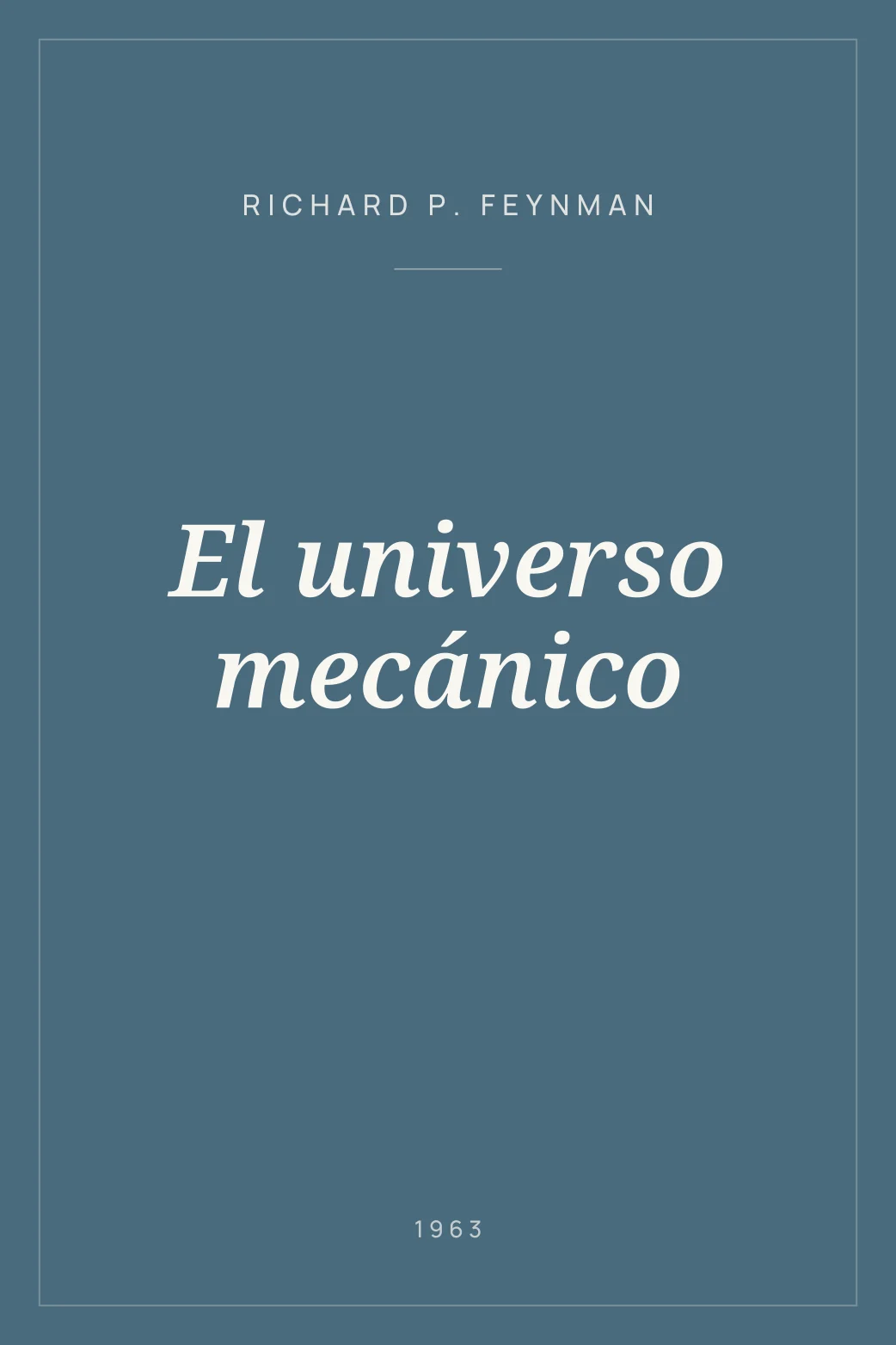 Portada de El universo mecánico