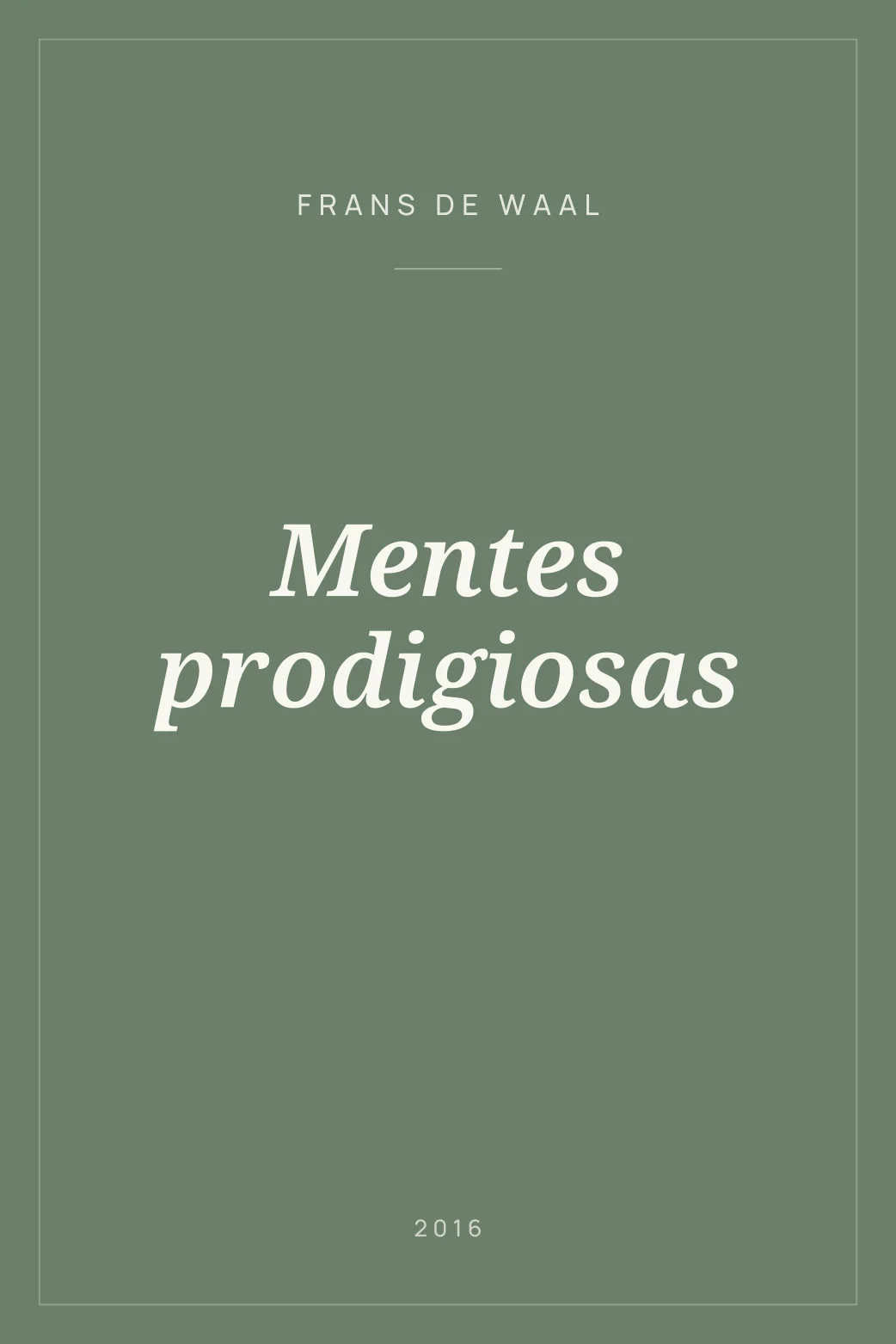 Portada de Mentes prodigiosas