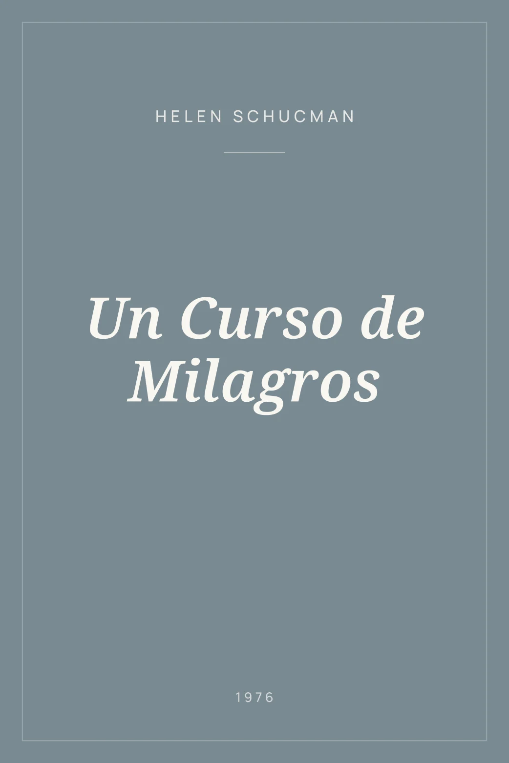 Portada de Un Curso de Milagros