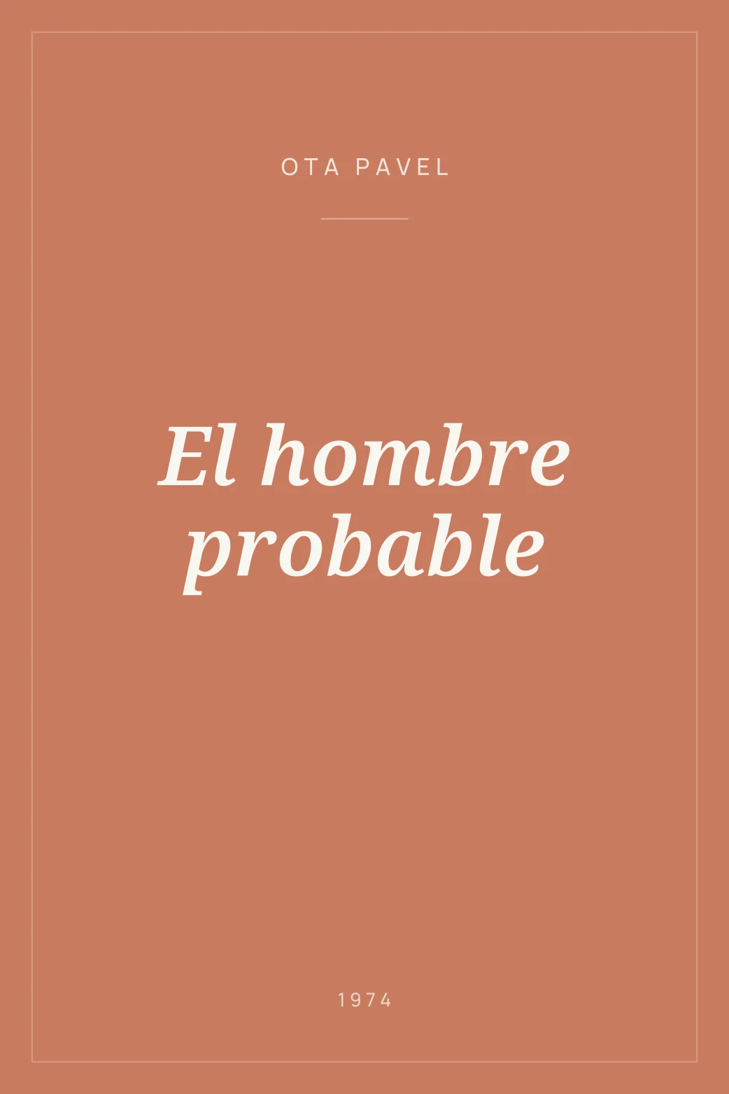 Portada de El hombre probable