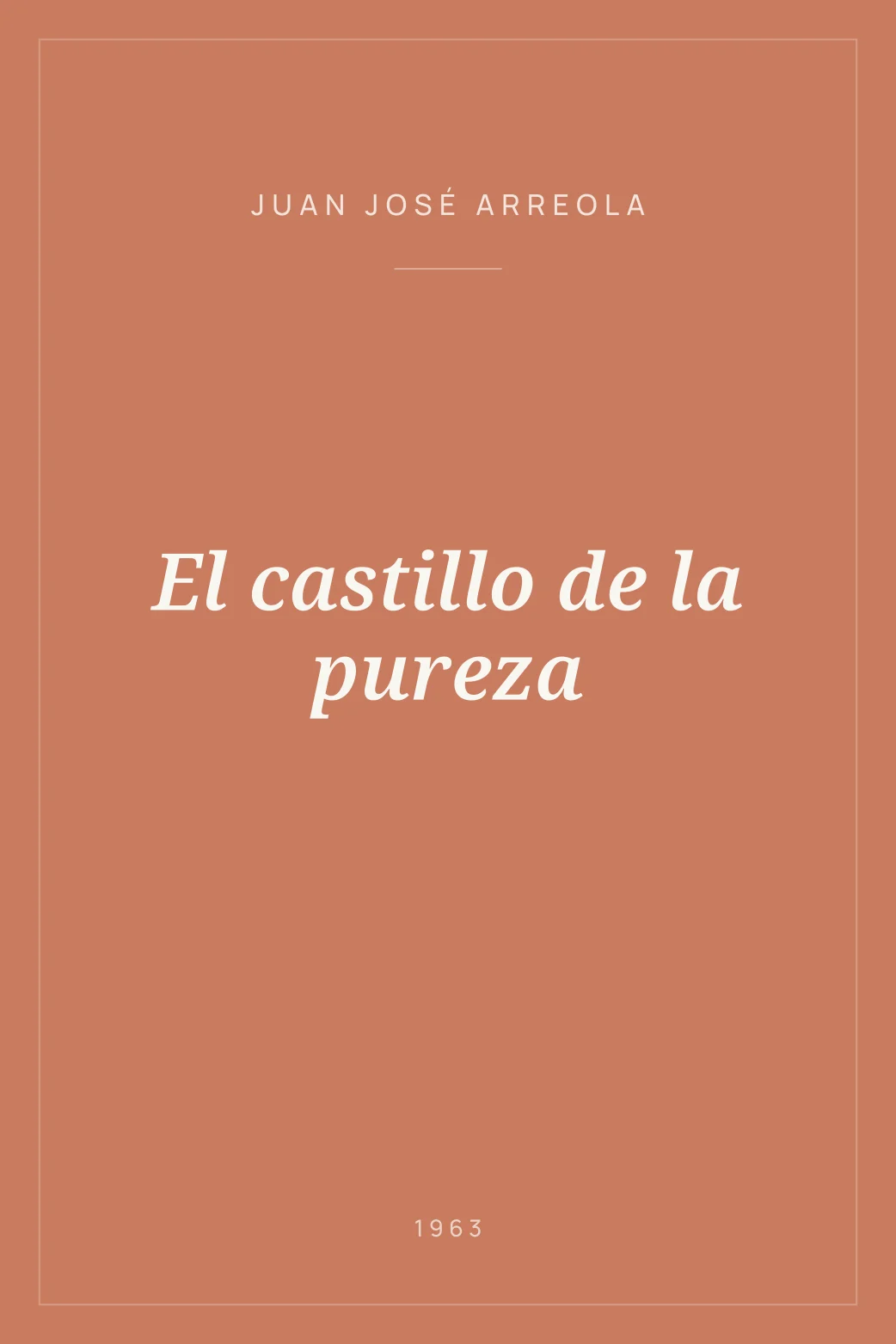 Portada de El castillo de la pureza