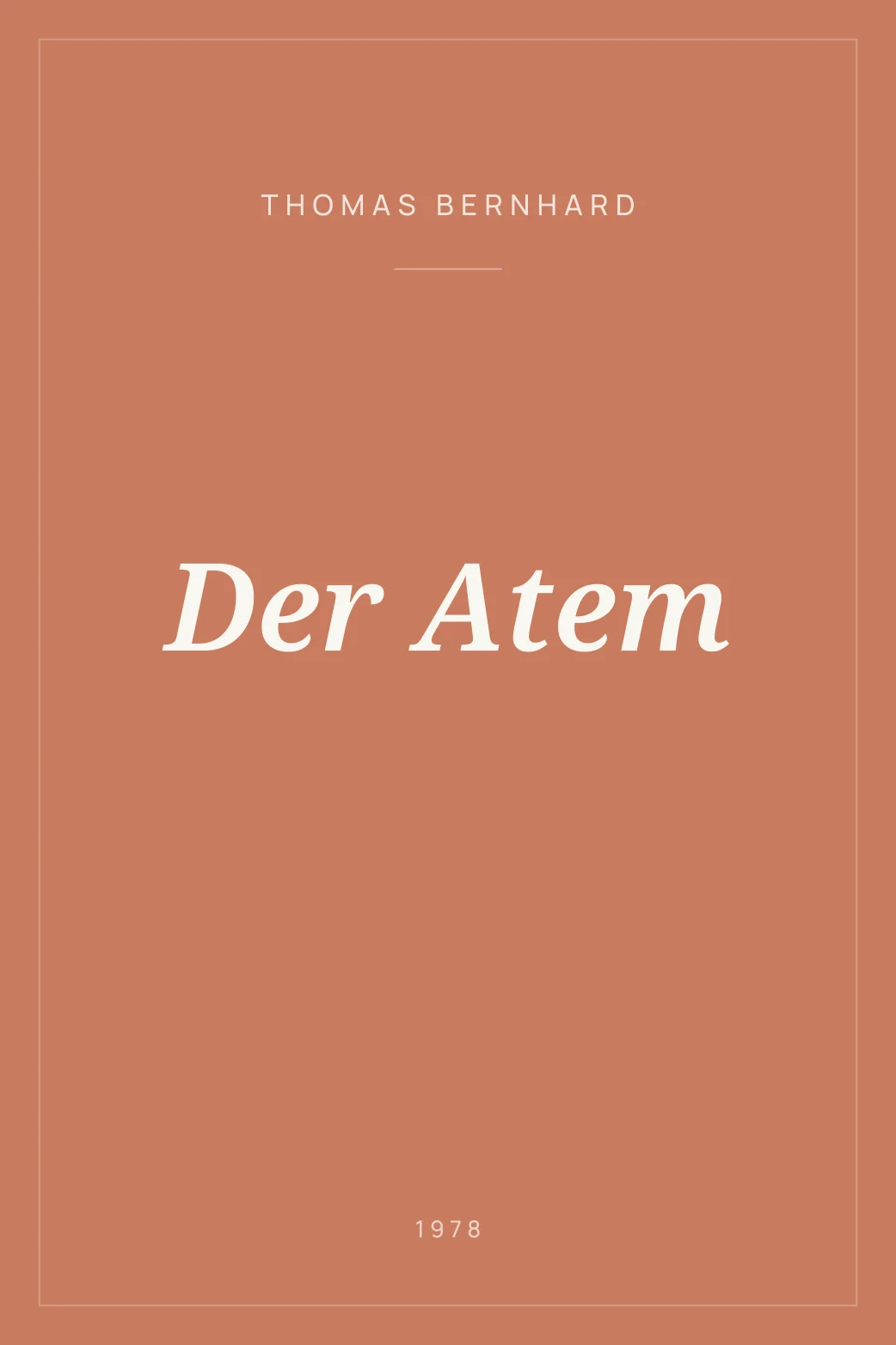 Portada de Der Atem