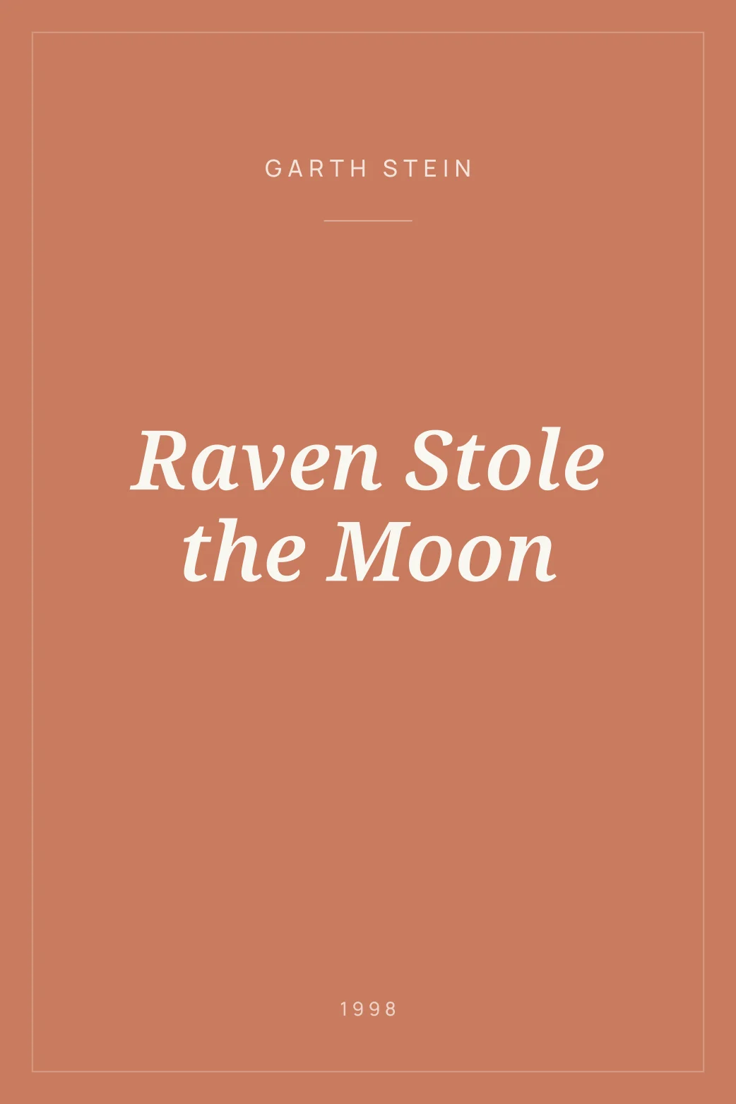 Portada de Raven Stole the Moon