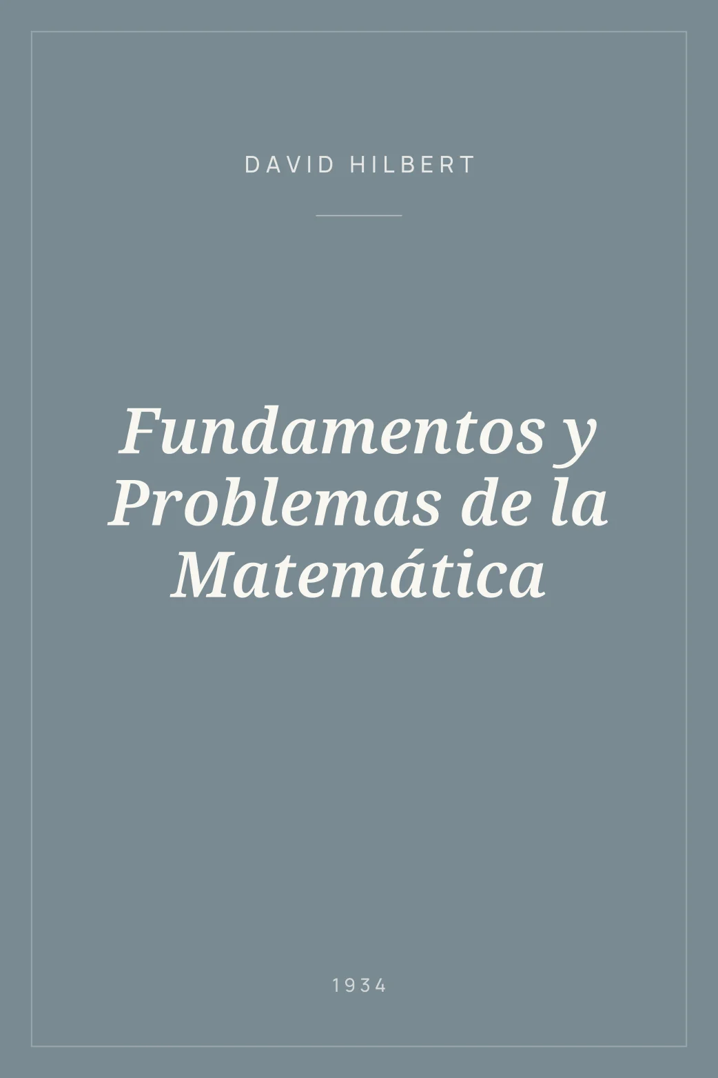 Portada de Fundamentos y Problemas de la Matemática
