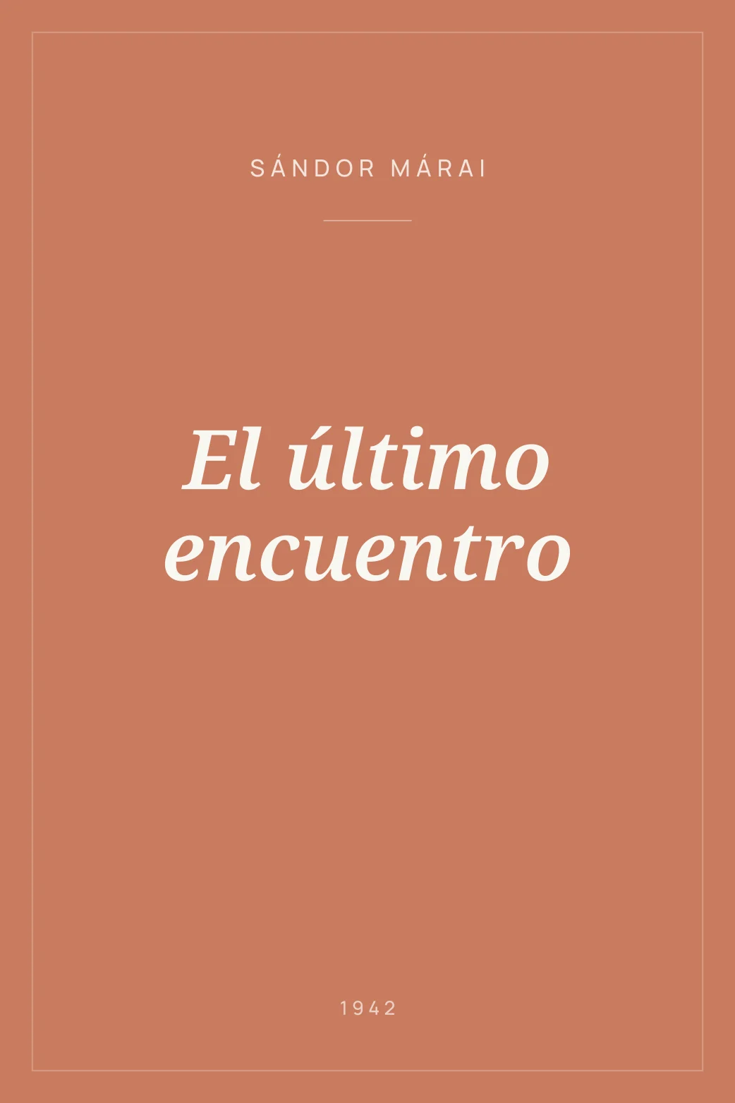 Portada de El último encuentro