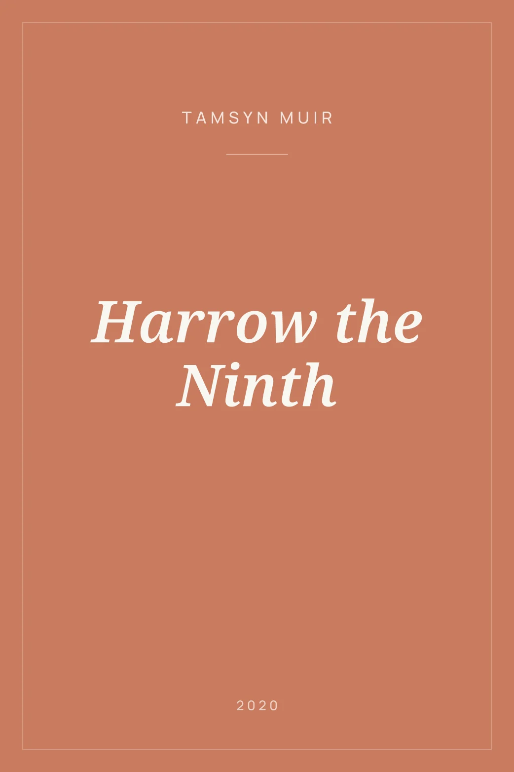 Portada de Harrow the Ninth