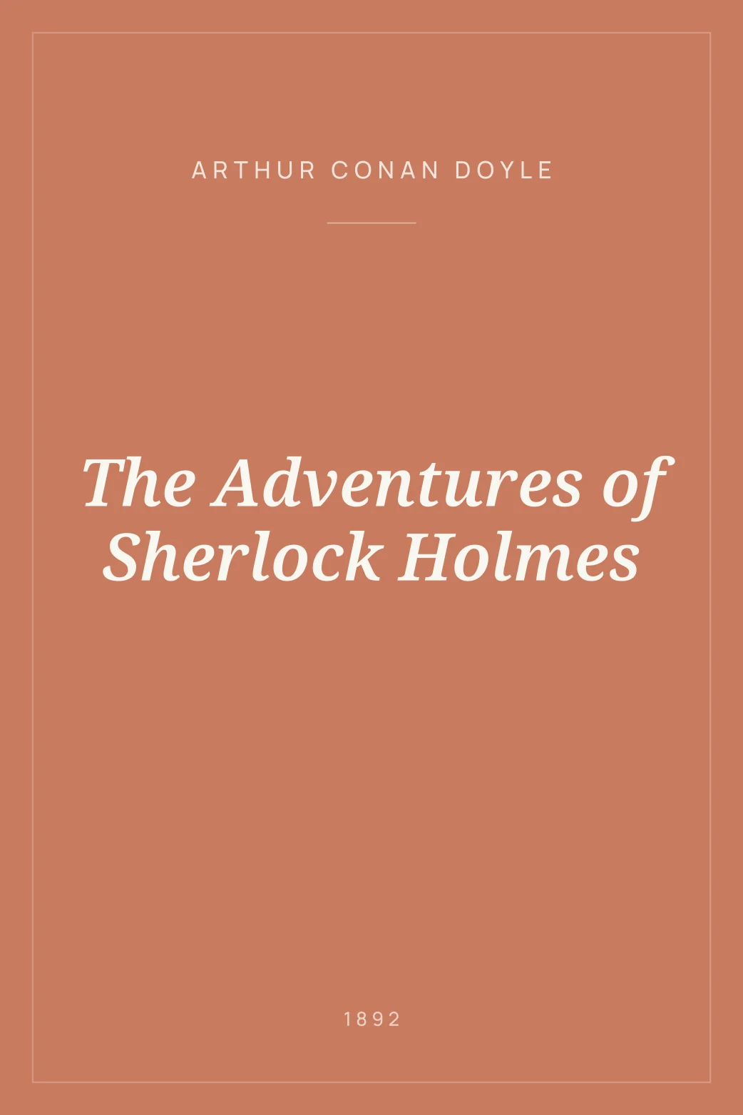 Portada de The Adventures of Sherlock Holmes
