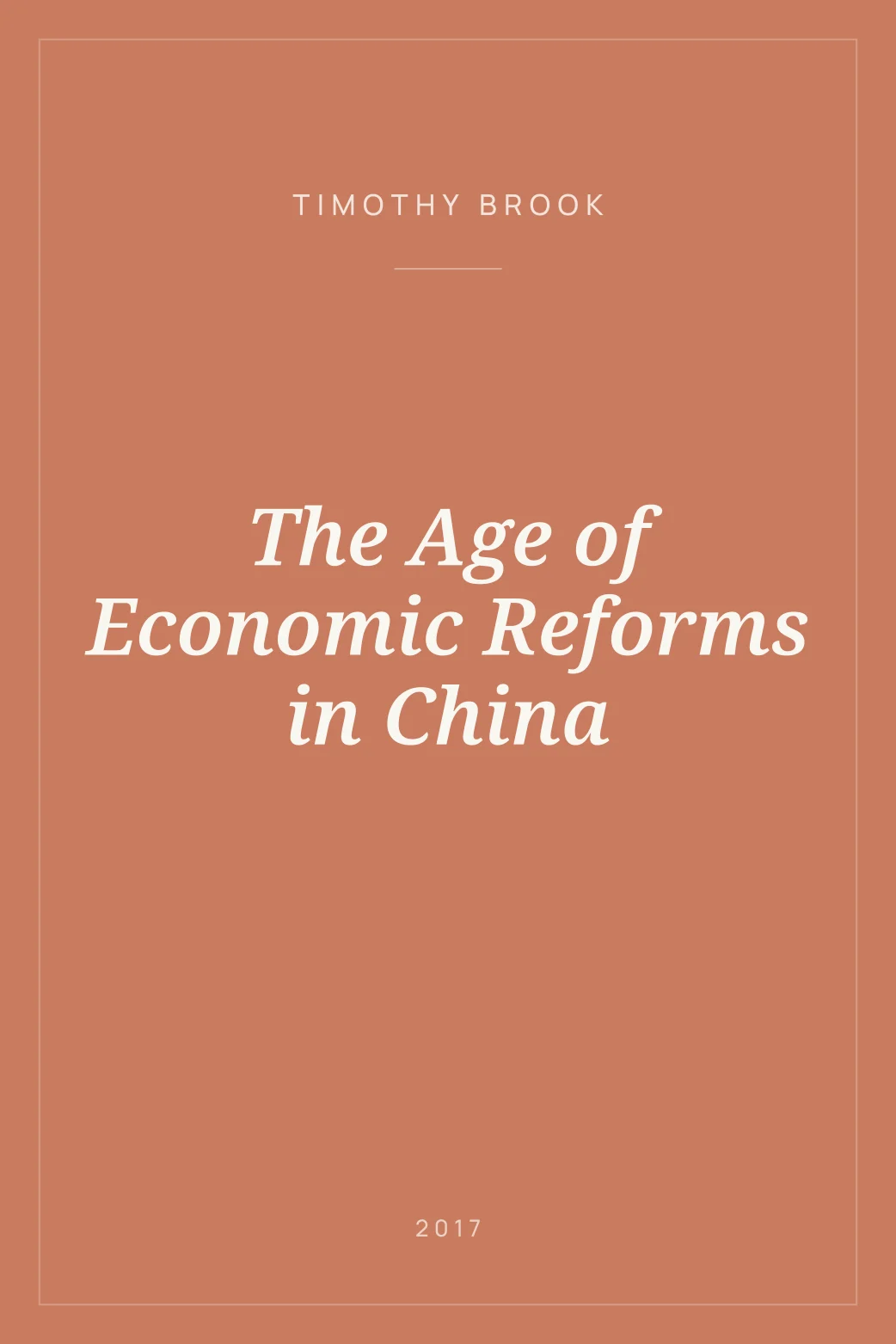 Portada de The Age of Economic Reforms in China