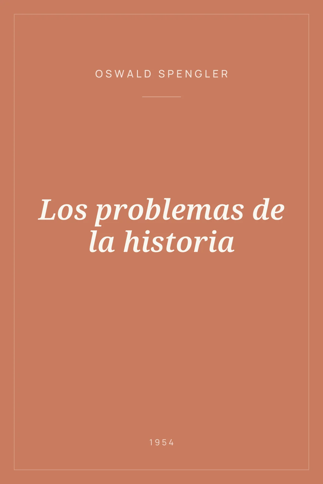 Portada de Los problemas de la historia