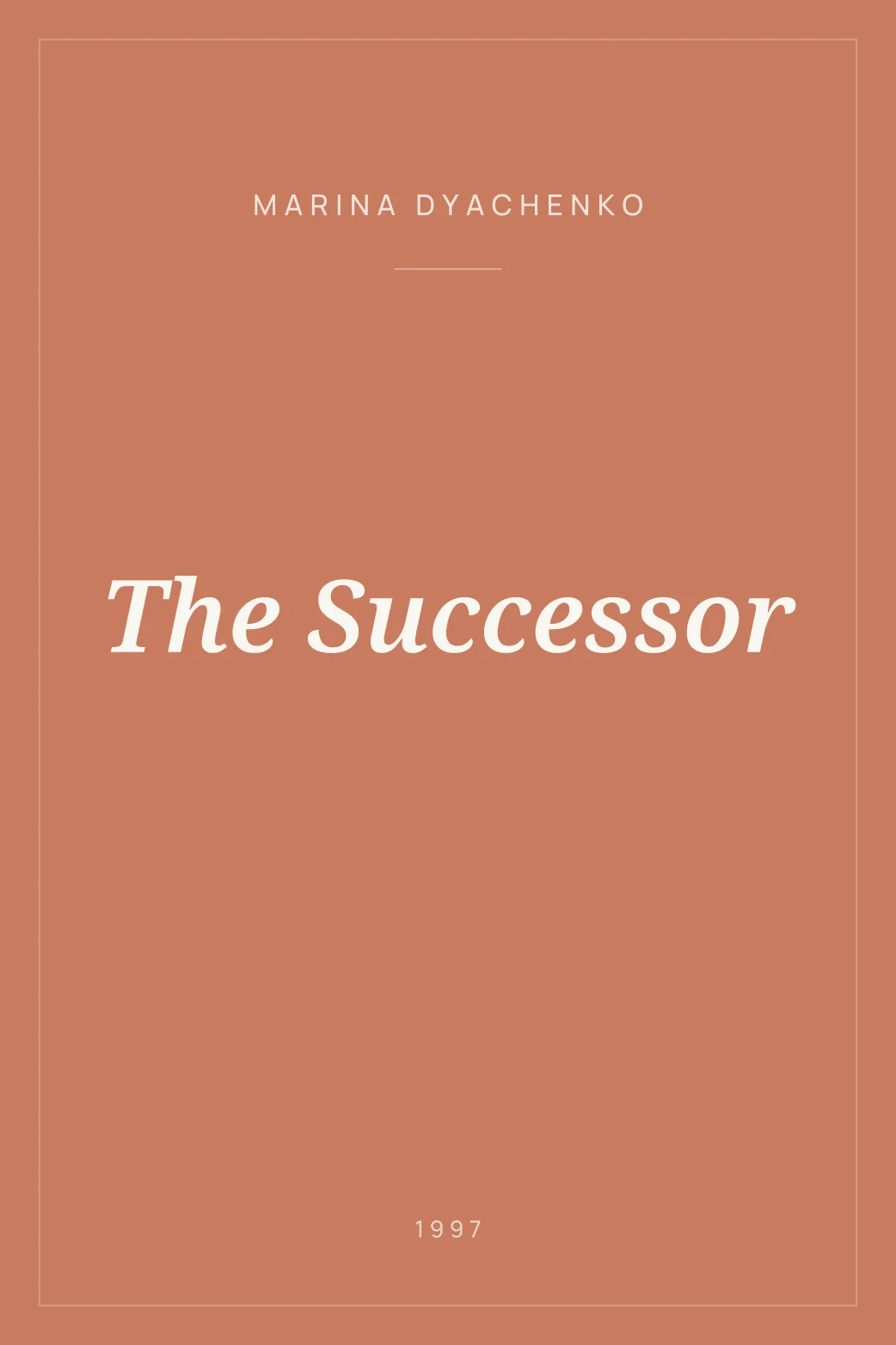 Portada de The Successor