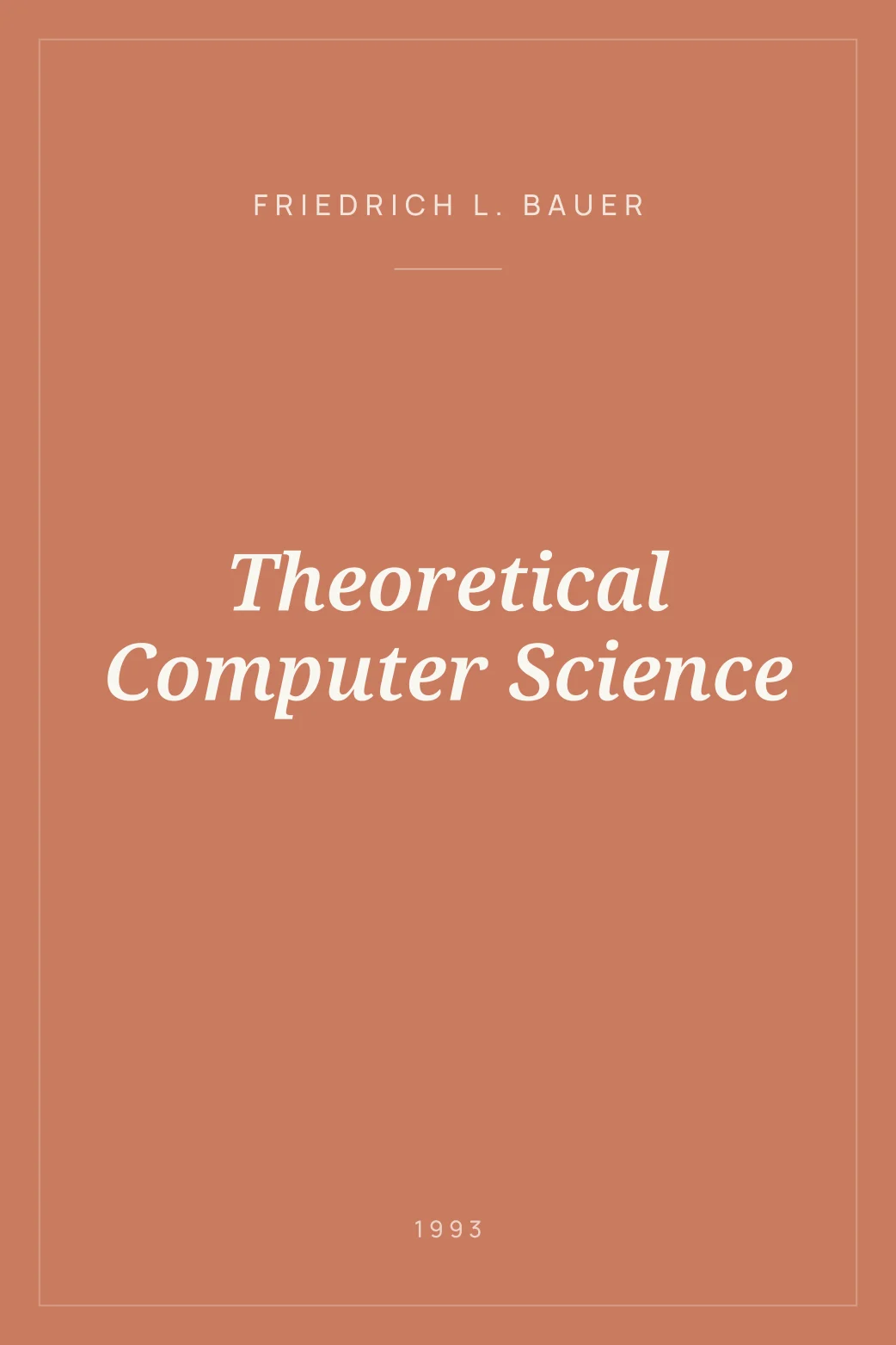 Portada de Theoretical Computer Science