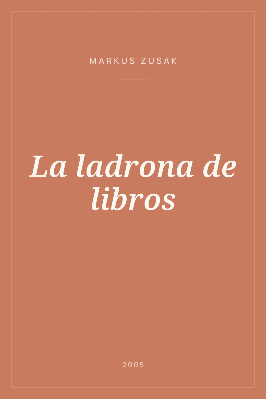 Portada de La ladrona de libros