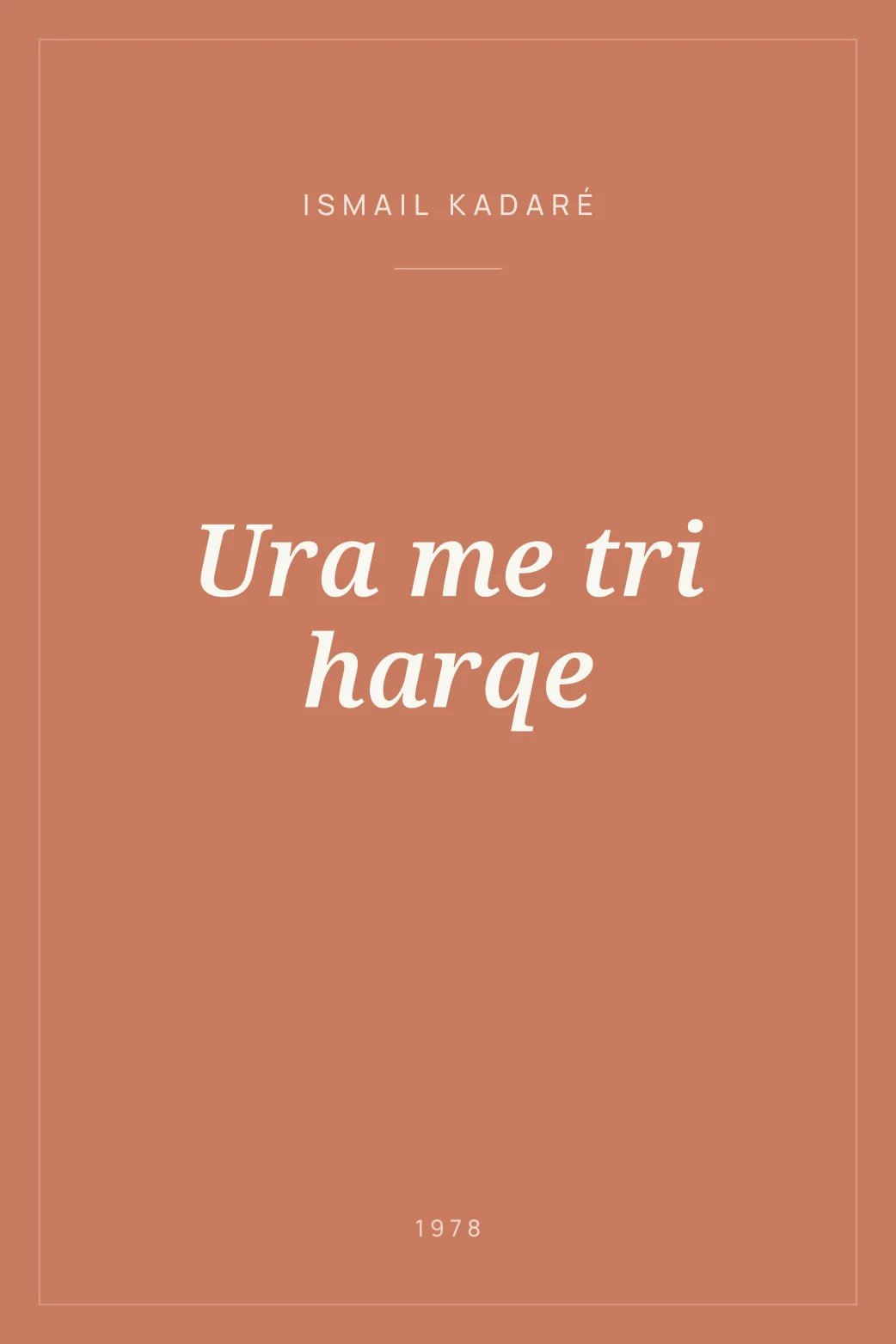 Portada de Ura me tri harqe