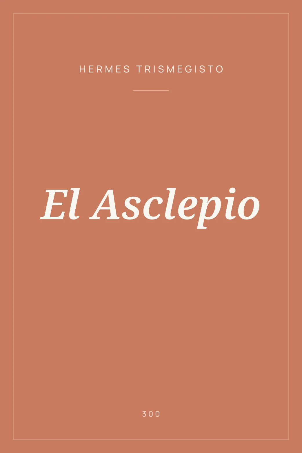 Portada de El Asclepio