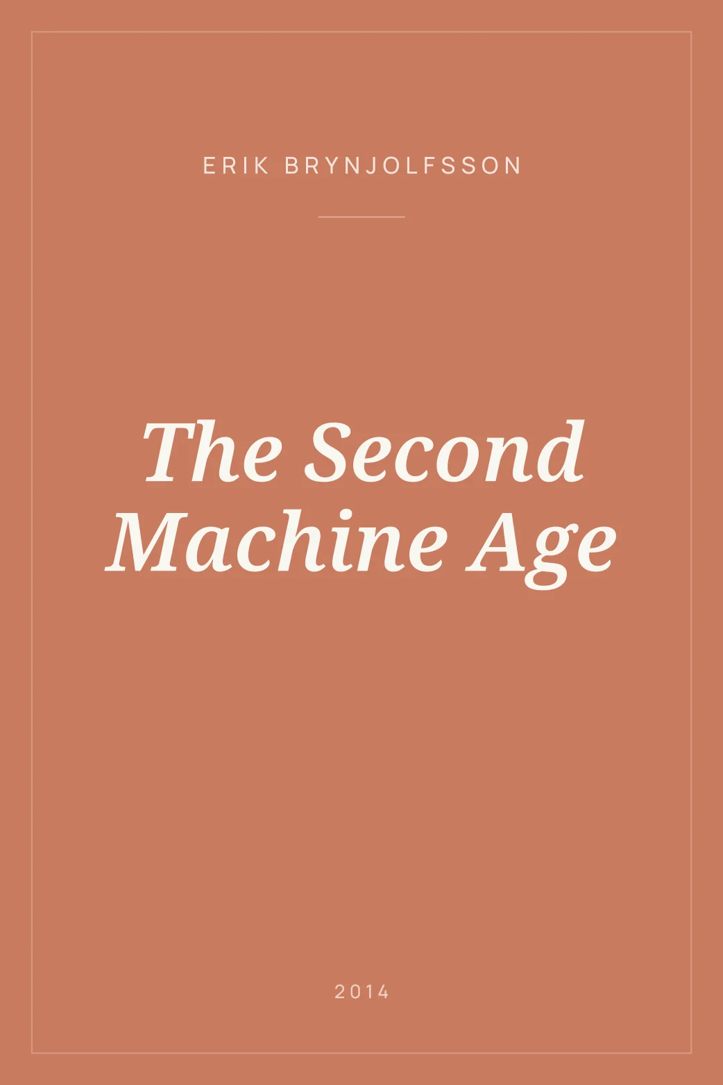 Portada de The Second Machine Age