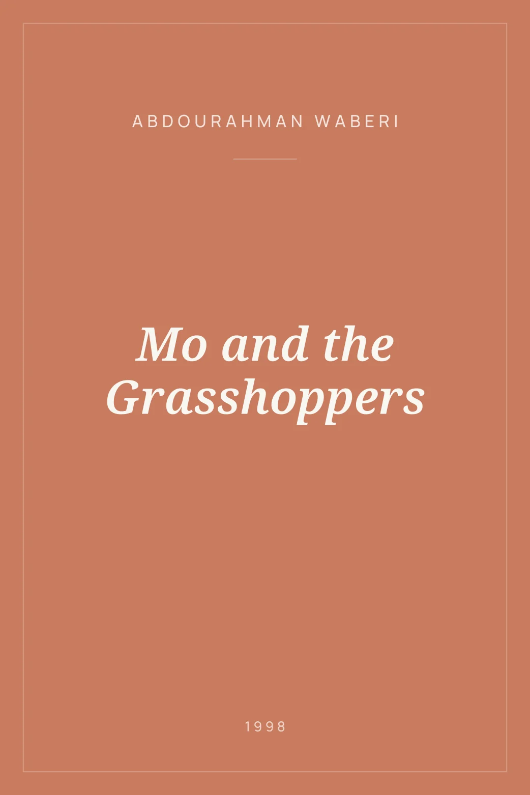 Portada de Mo and the Grasshoppers