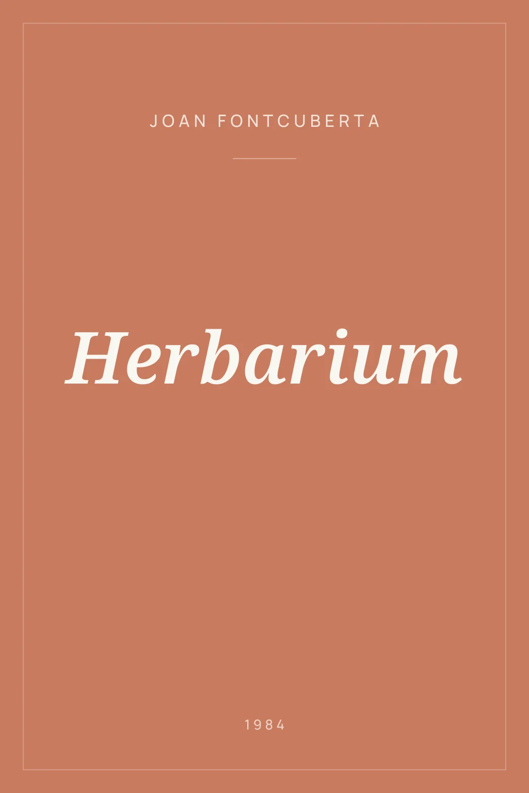 Portada de Herbarium