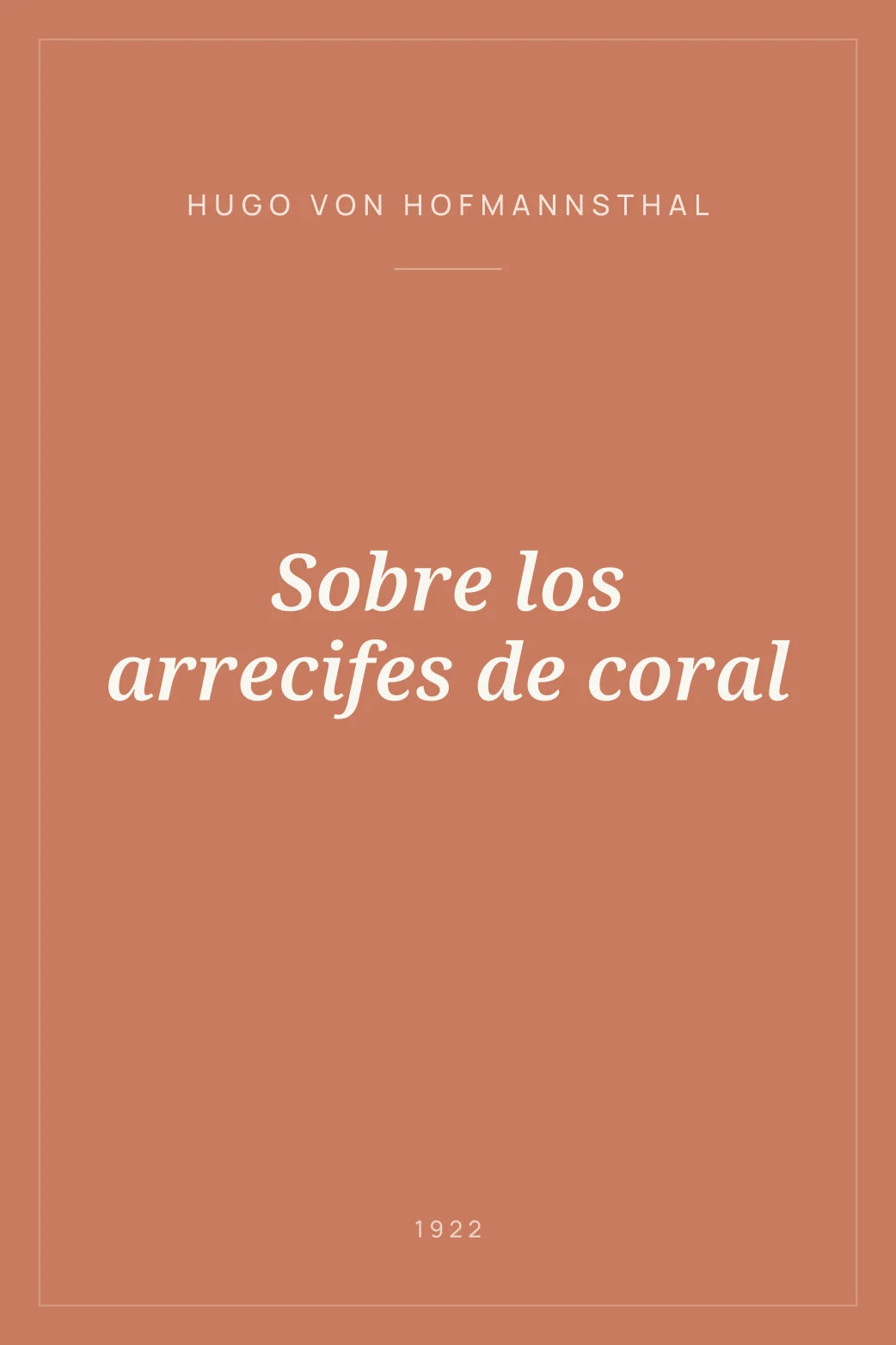 Portada de Sobre los arrecifes de coral
