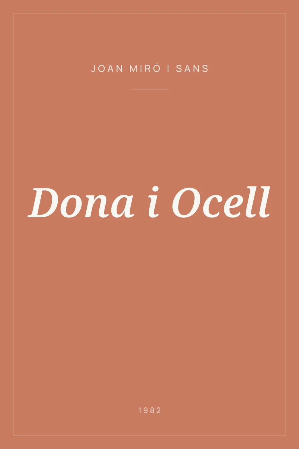 Portada de Dona i Ocell