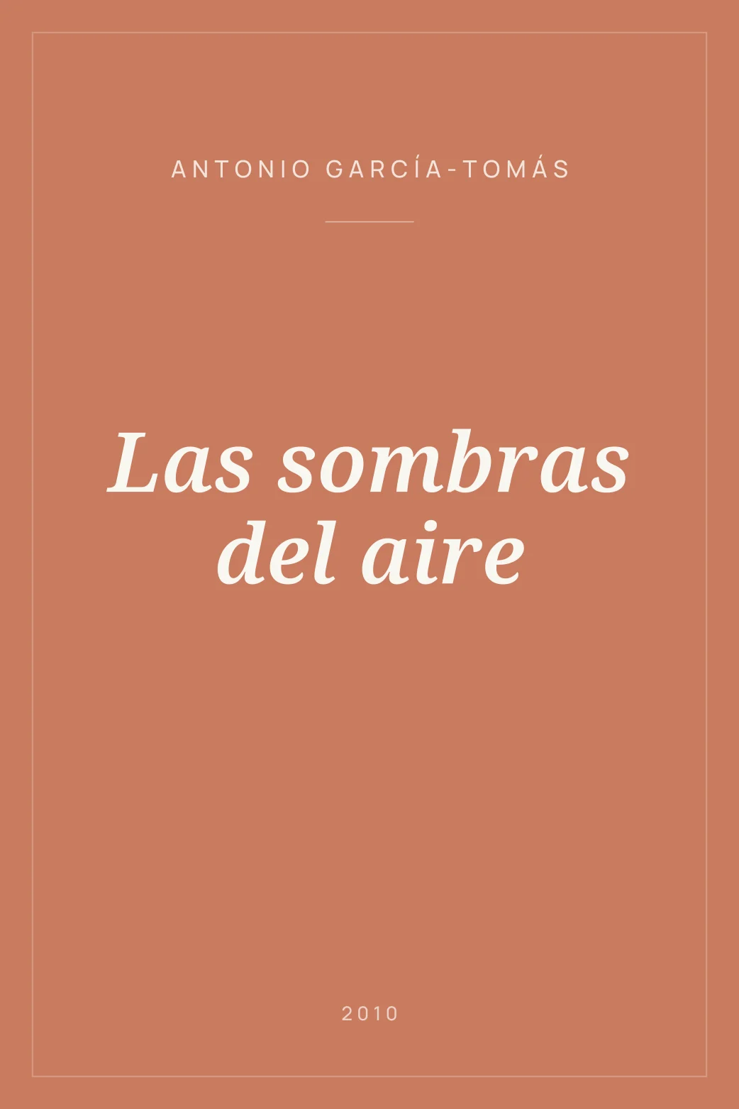 Portada de Las sombras del aire