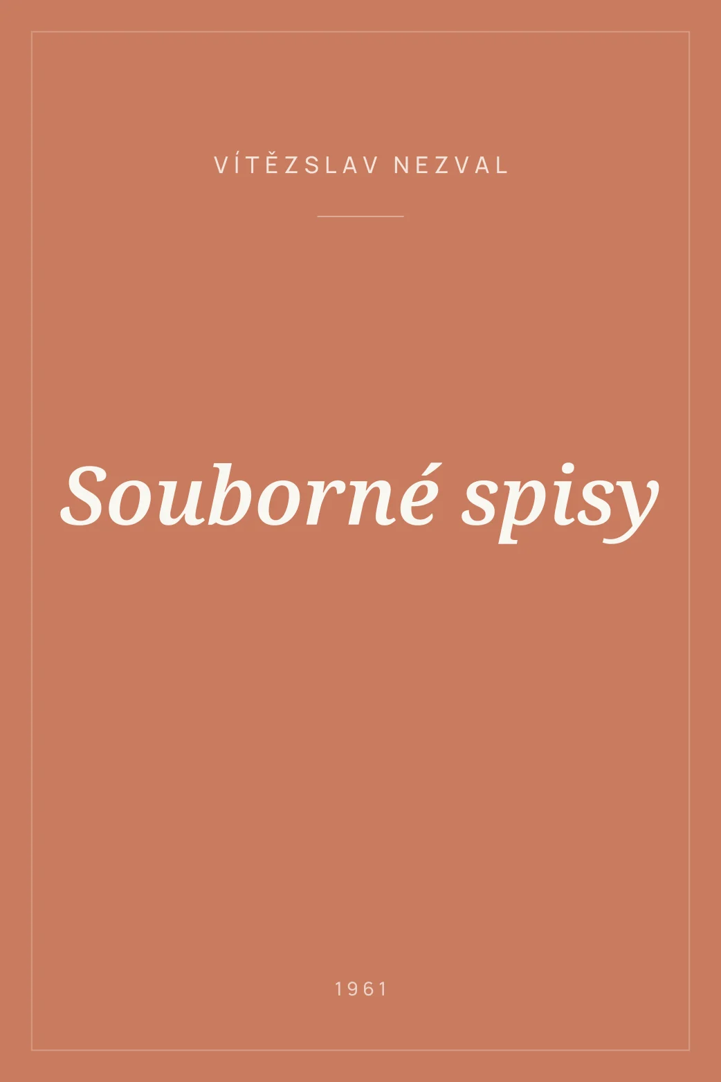 Portada de Souborné spisy