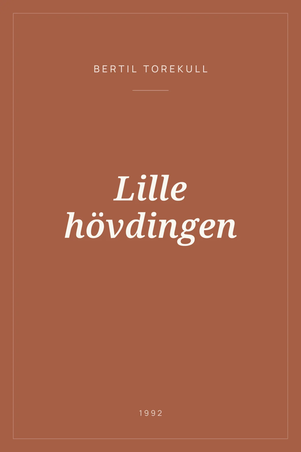 Portada de Lille hövdingen
