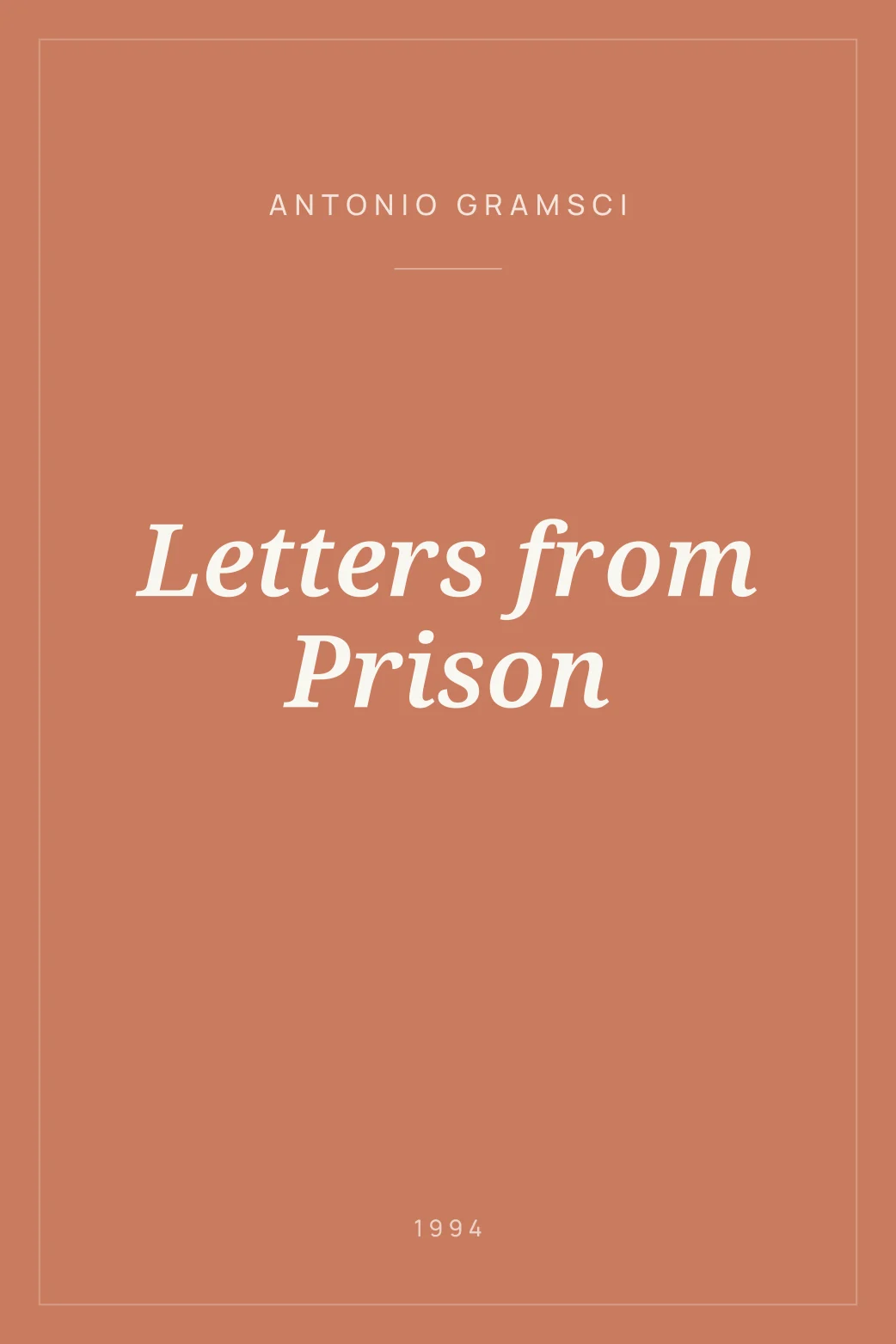 Portada de Letters from Prison