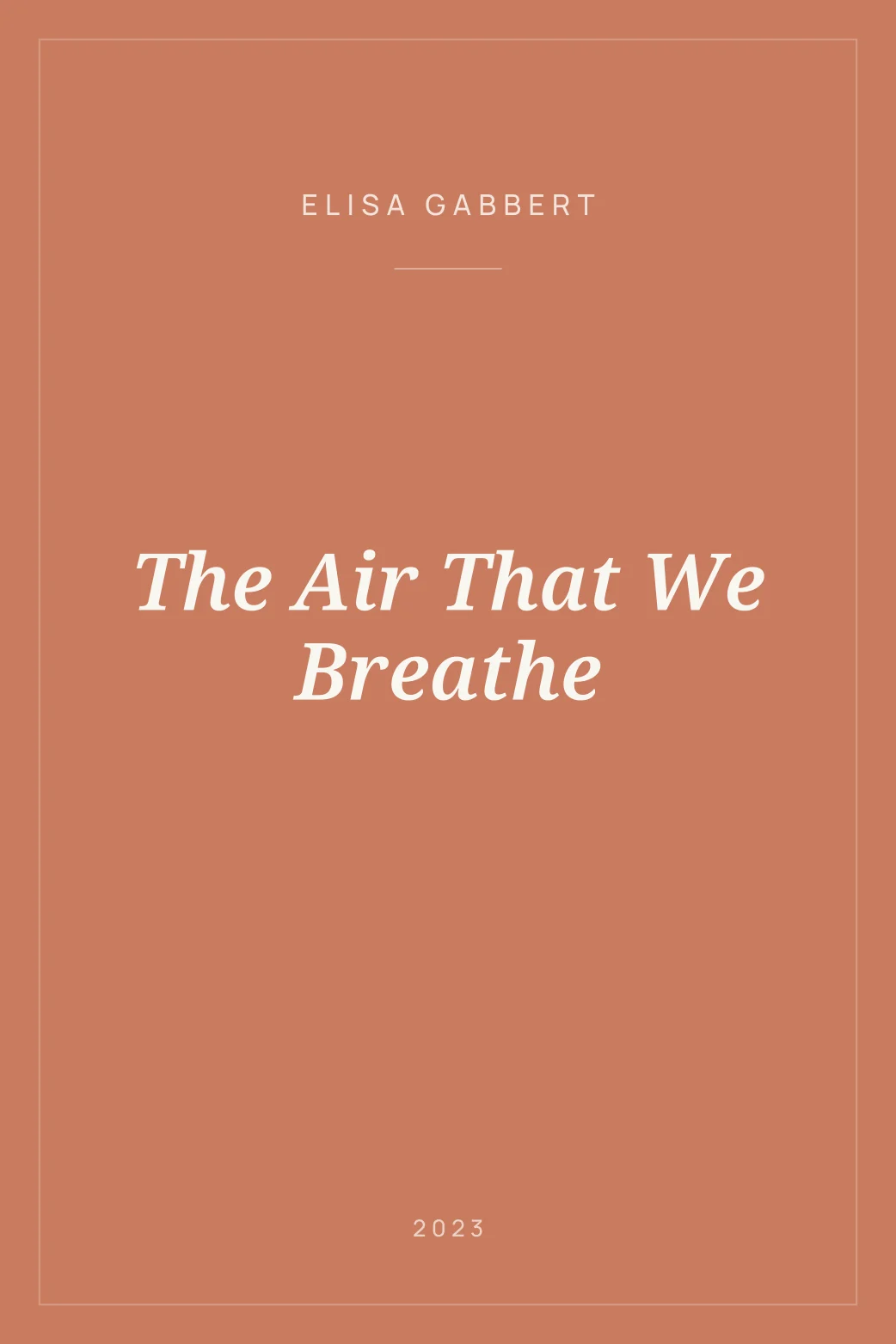 Portada de The Air That We Breathe