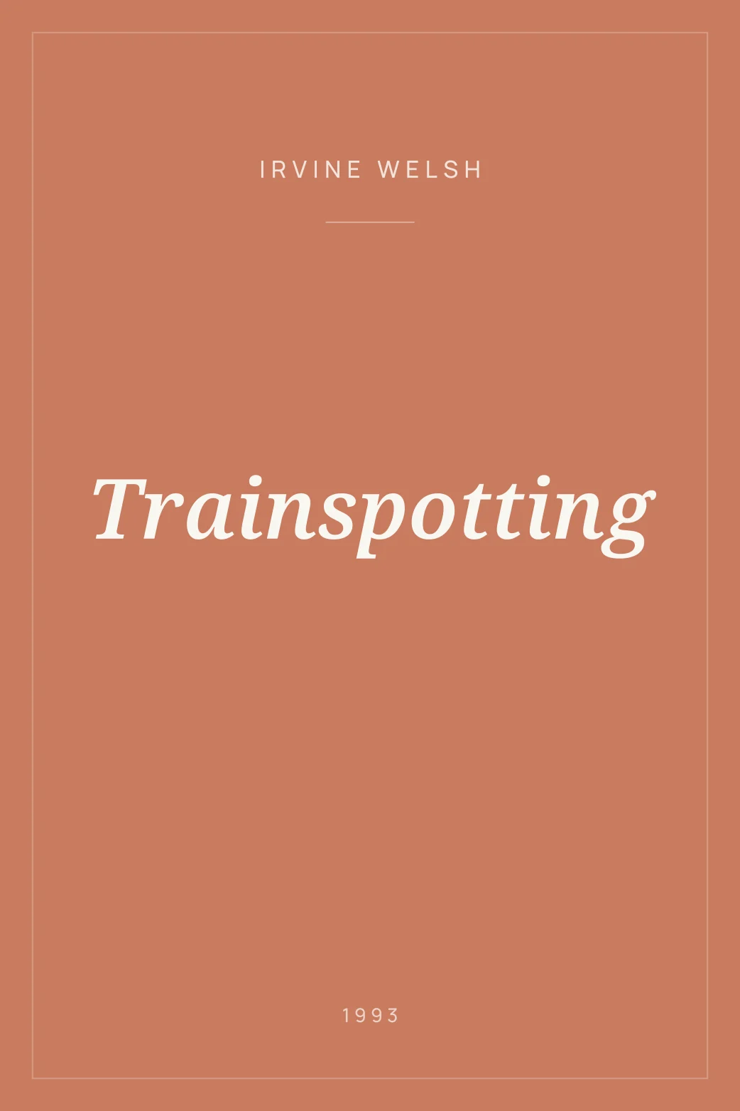 Portada de Trainspotting