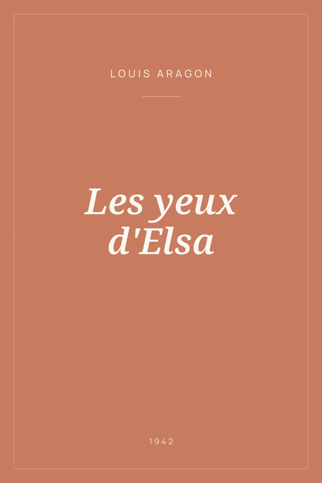 Portada de Les yeux d'Elsa