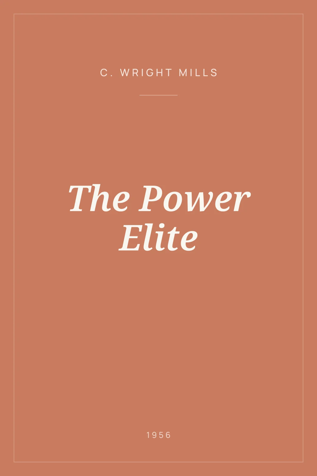 Portada de The Power Elite