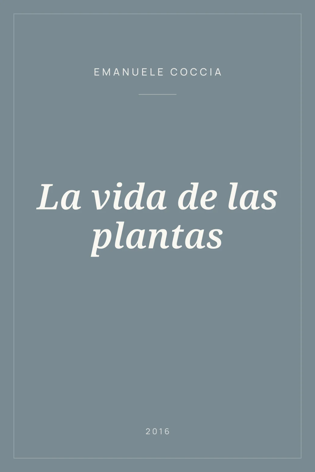 Portada de La vida de las plantas