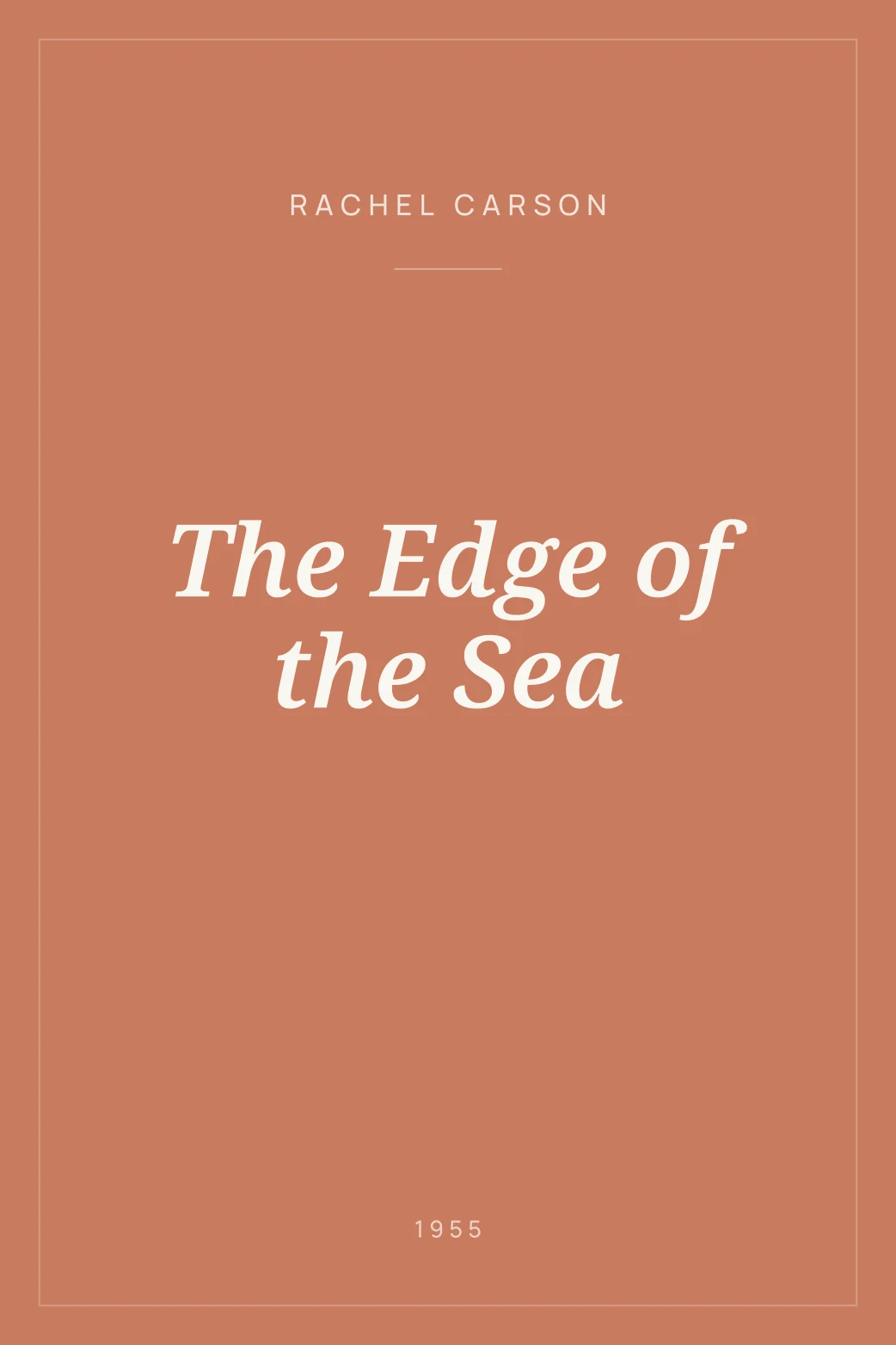 Portada de The Edge of the Sea